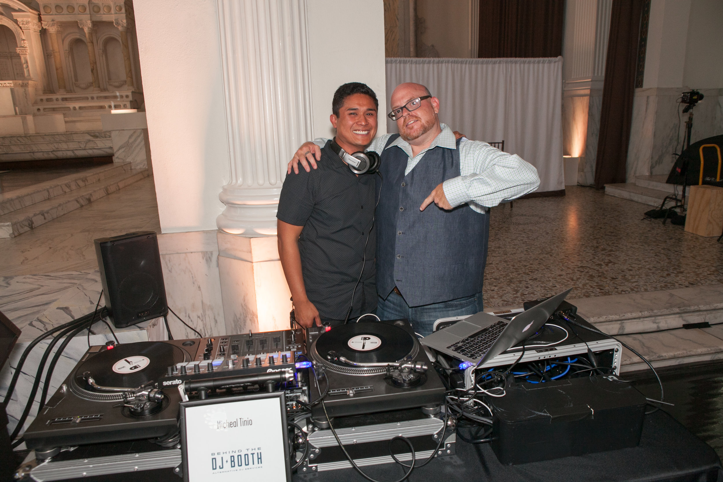 Food and wine charity event dj at Vibiana downtown Los Angeles