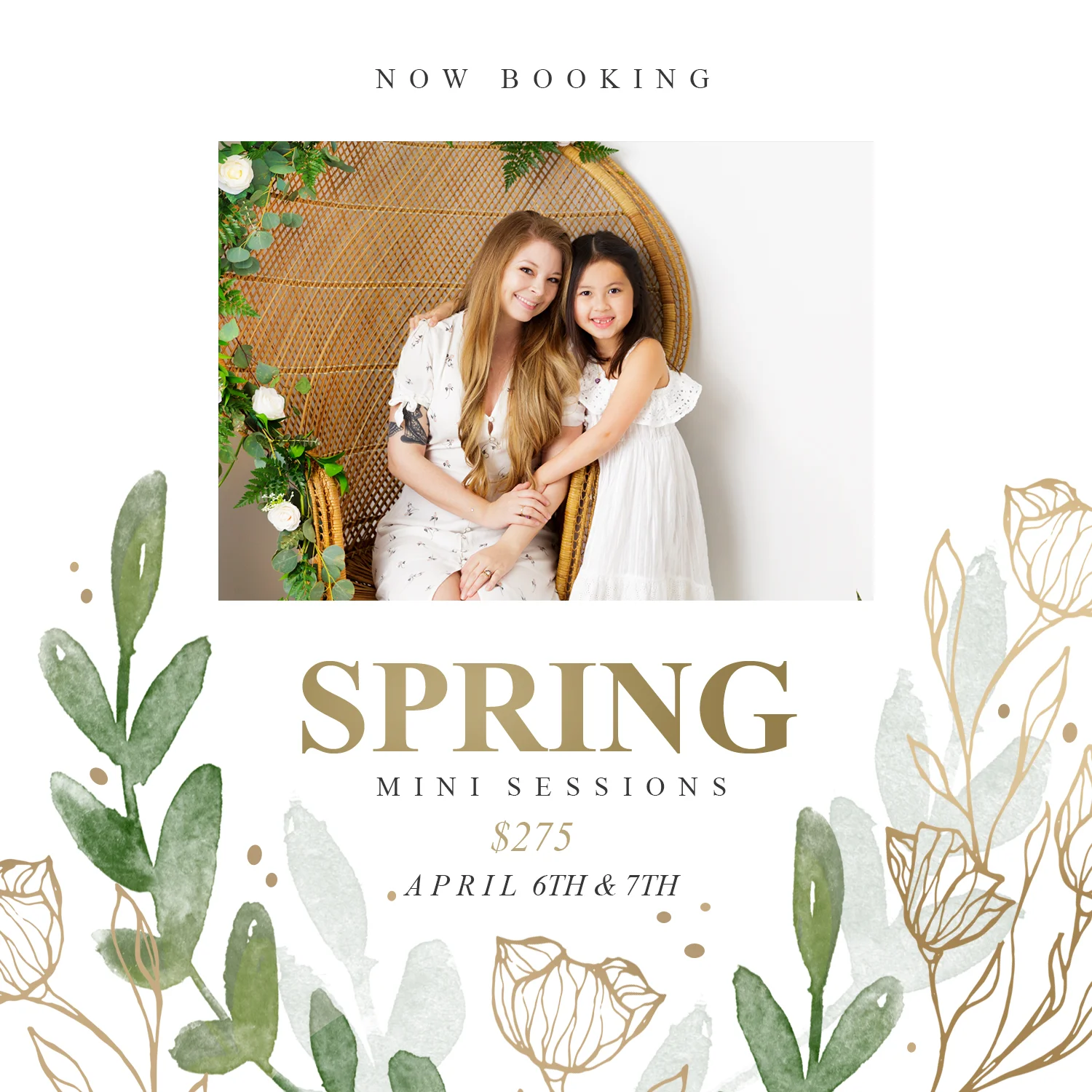 April 6th and 7th Mommy and Me Spring Minis