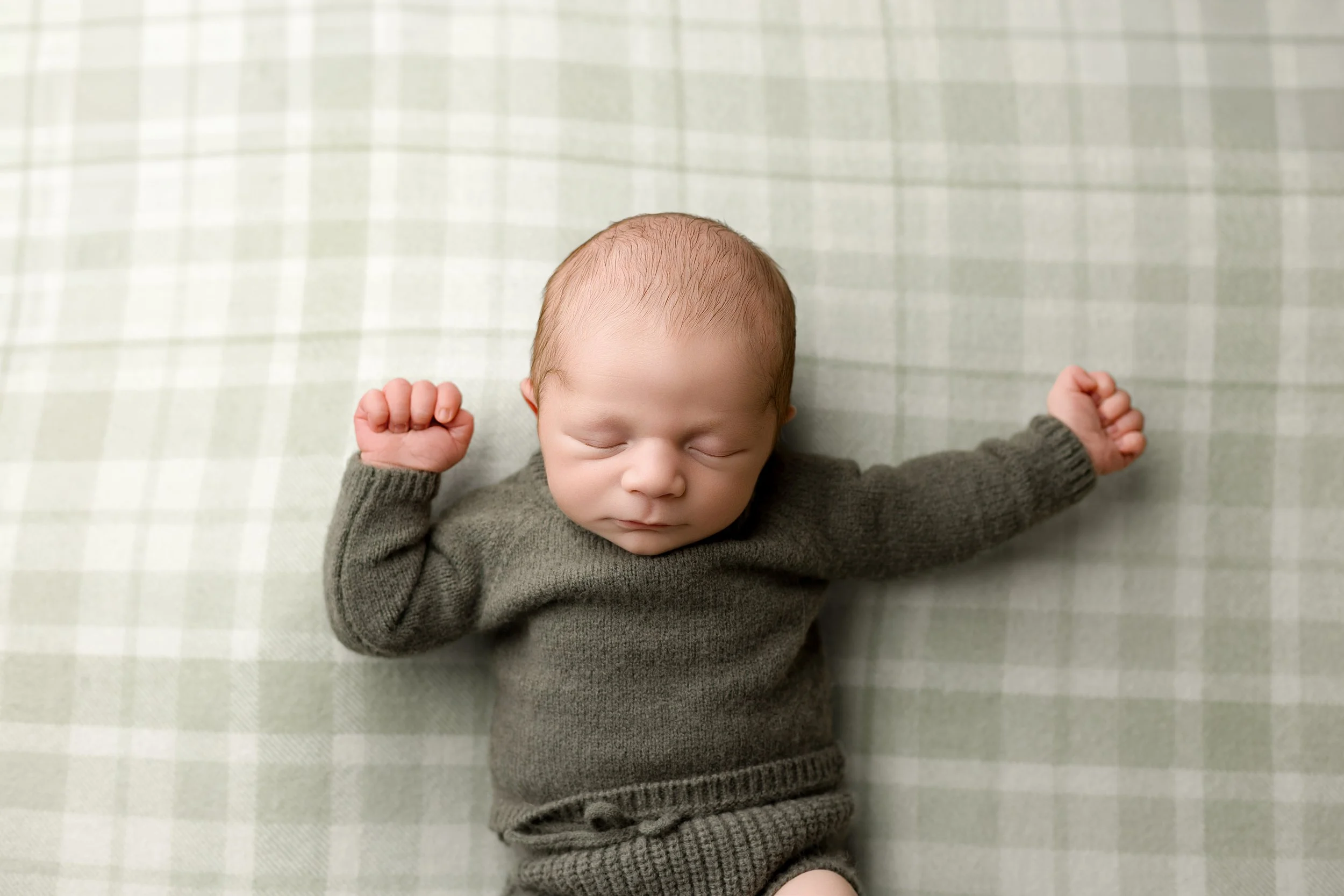 Maryland Newborn Photographer Harford County Baby boy studio photo shoot