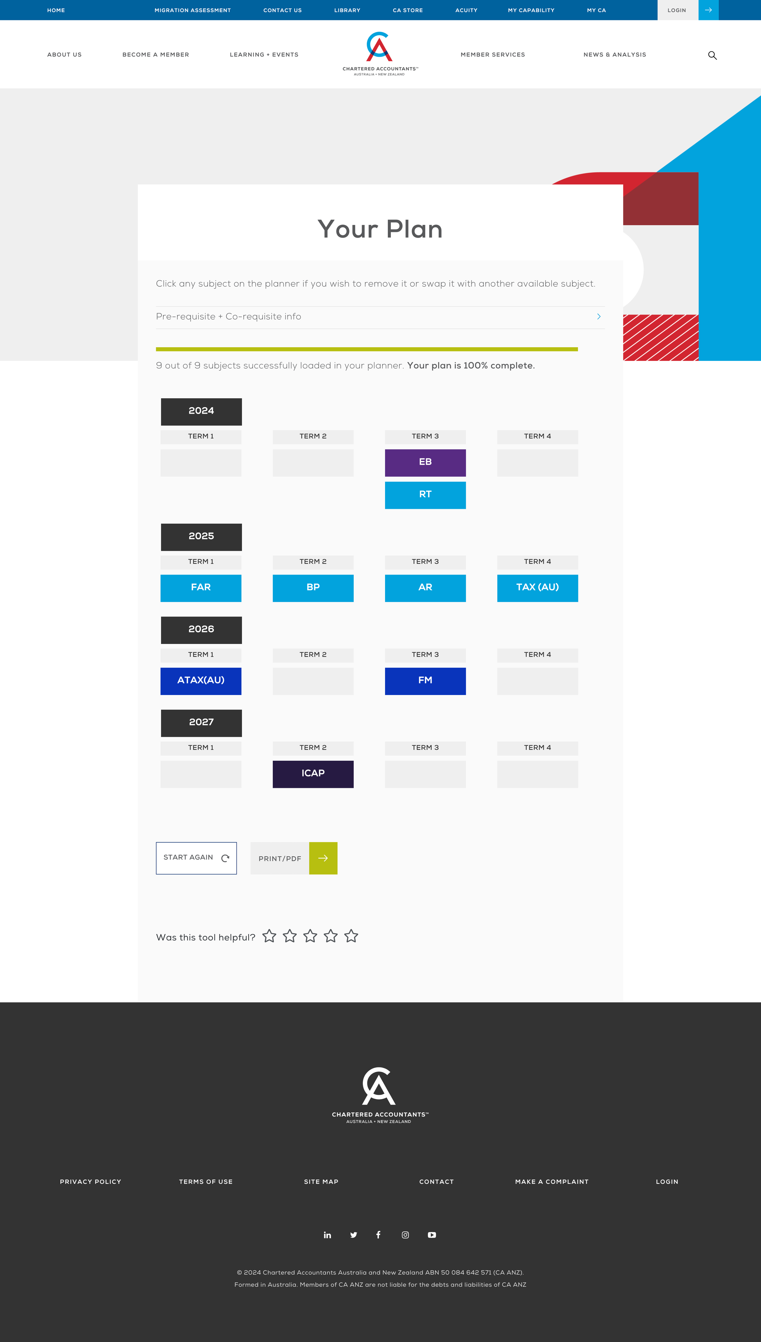 Making subject planning easier - AKA digital
