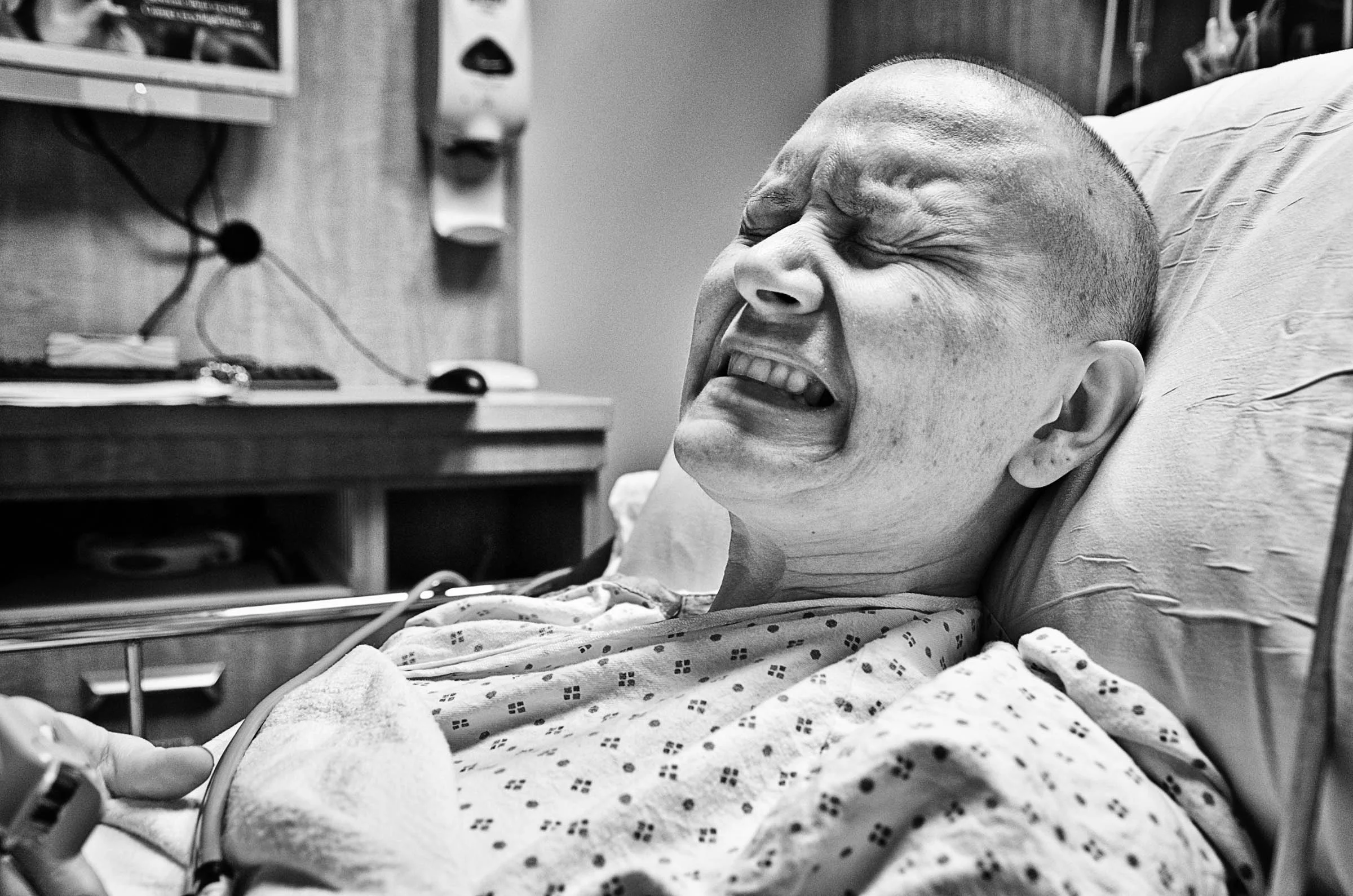 We had just been admitted to Urgent Care and Jen was in worse pain than I'd ever seen. Doctors worked to find the right medication but it's never fast enough.