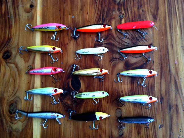 Selection of topwater plugs with a proven track record over the years. About to updated with new single hooks.
