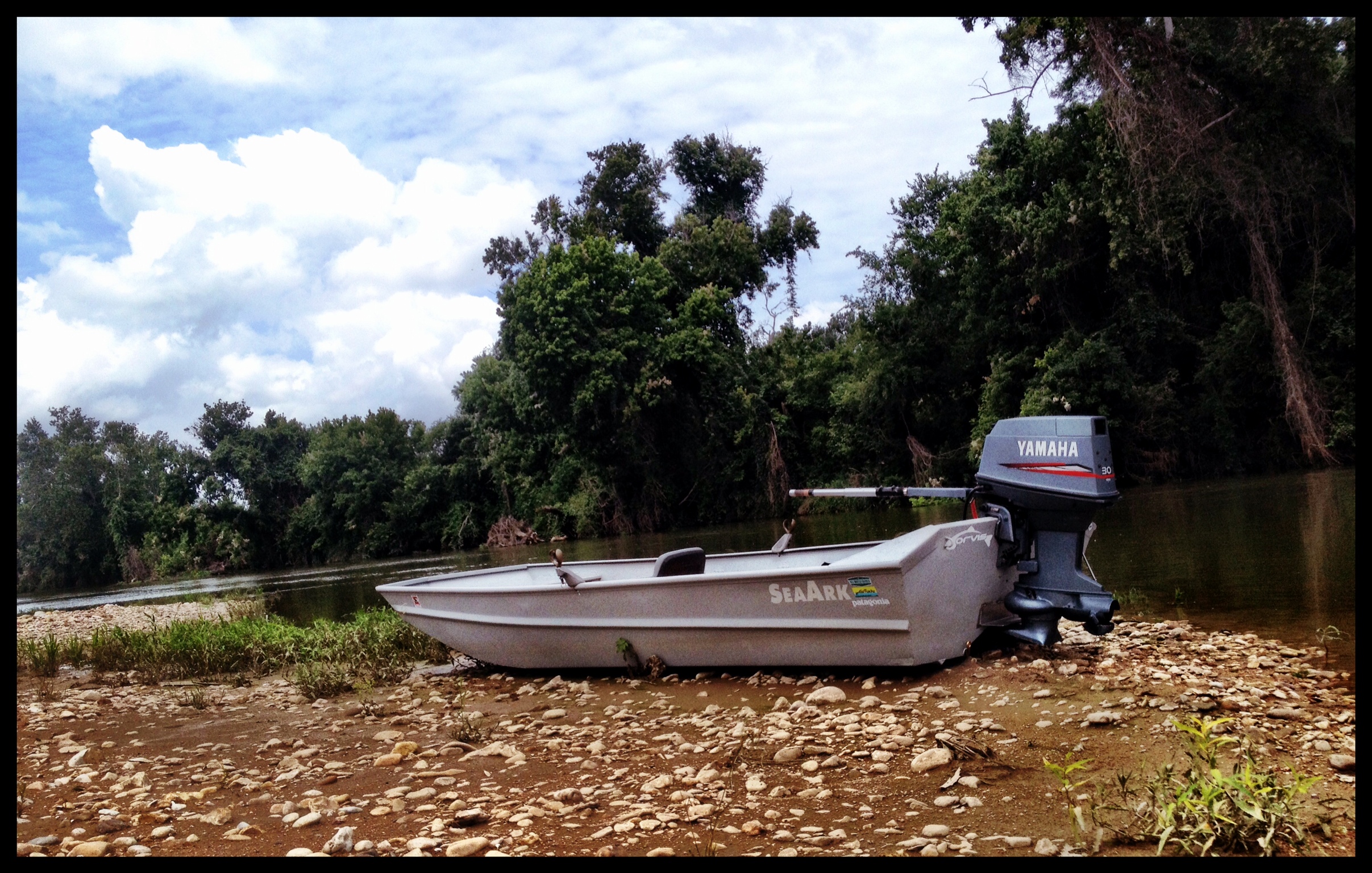 how to park a let sled on the river