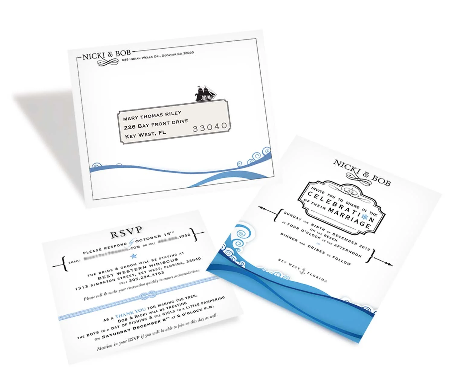 { wedding invitation / travel information & envelope } 4.5 x 5.5