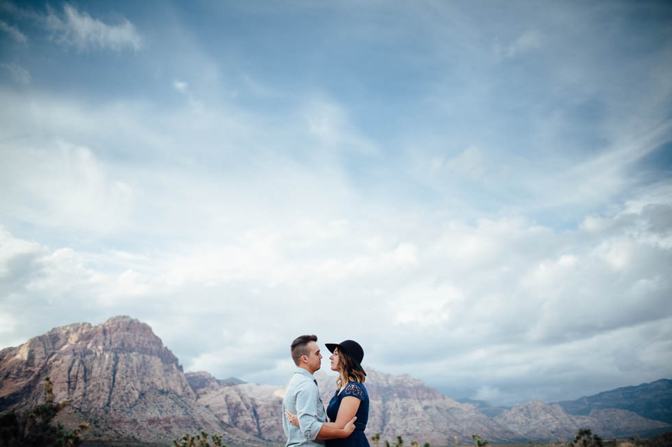 Red rock canyon engagement photographer