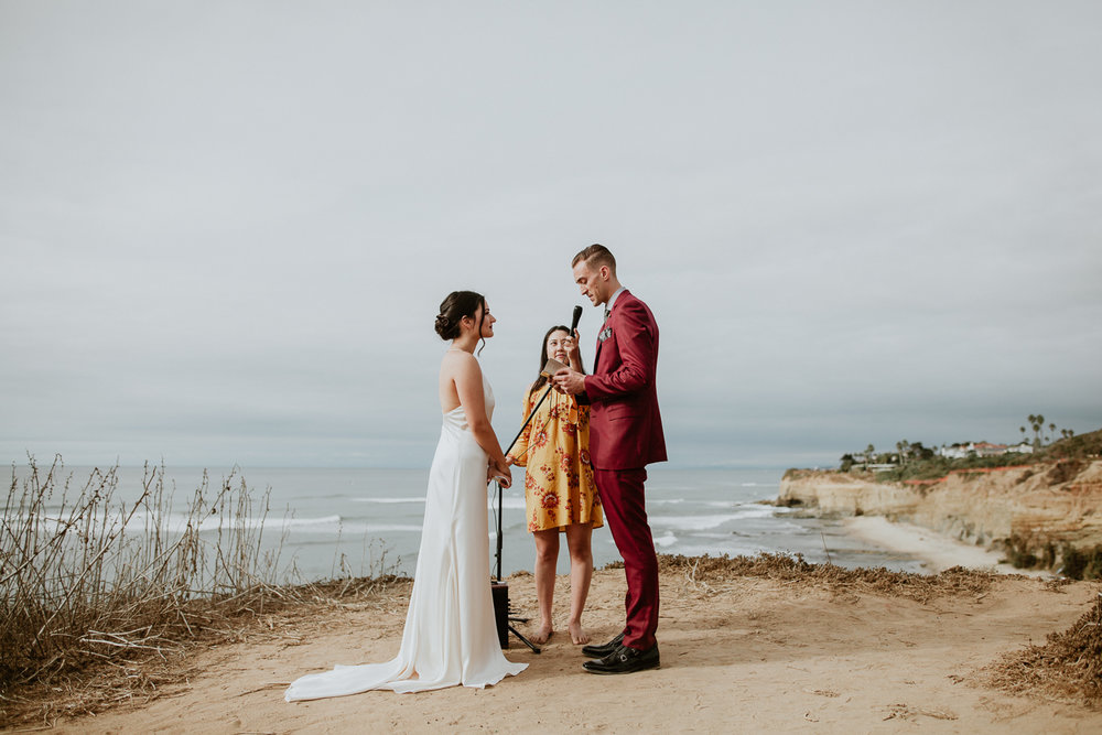 sunset cliffs elopement