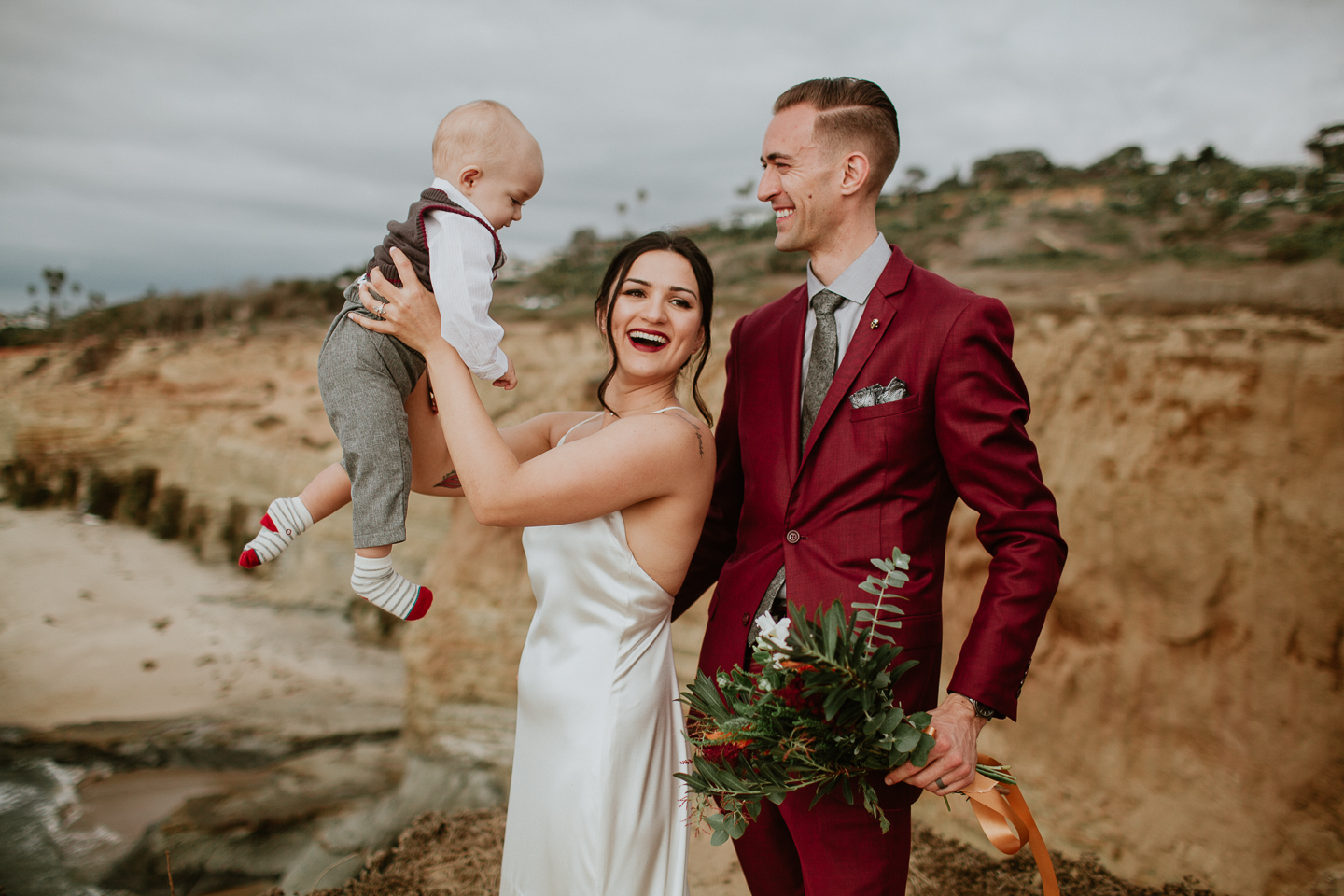 sunset cliffs elopement photographer