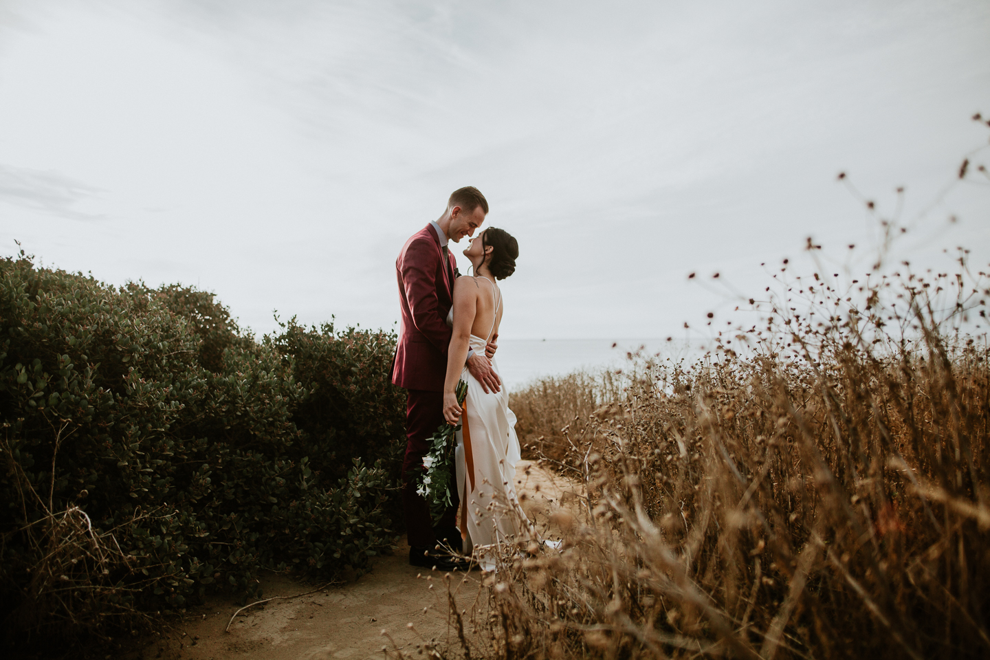 Sunset cliffs wedding