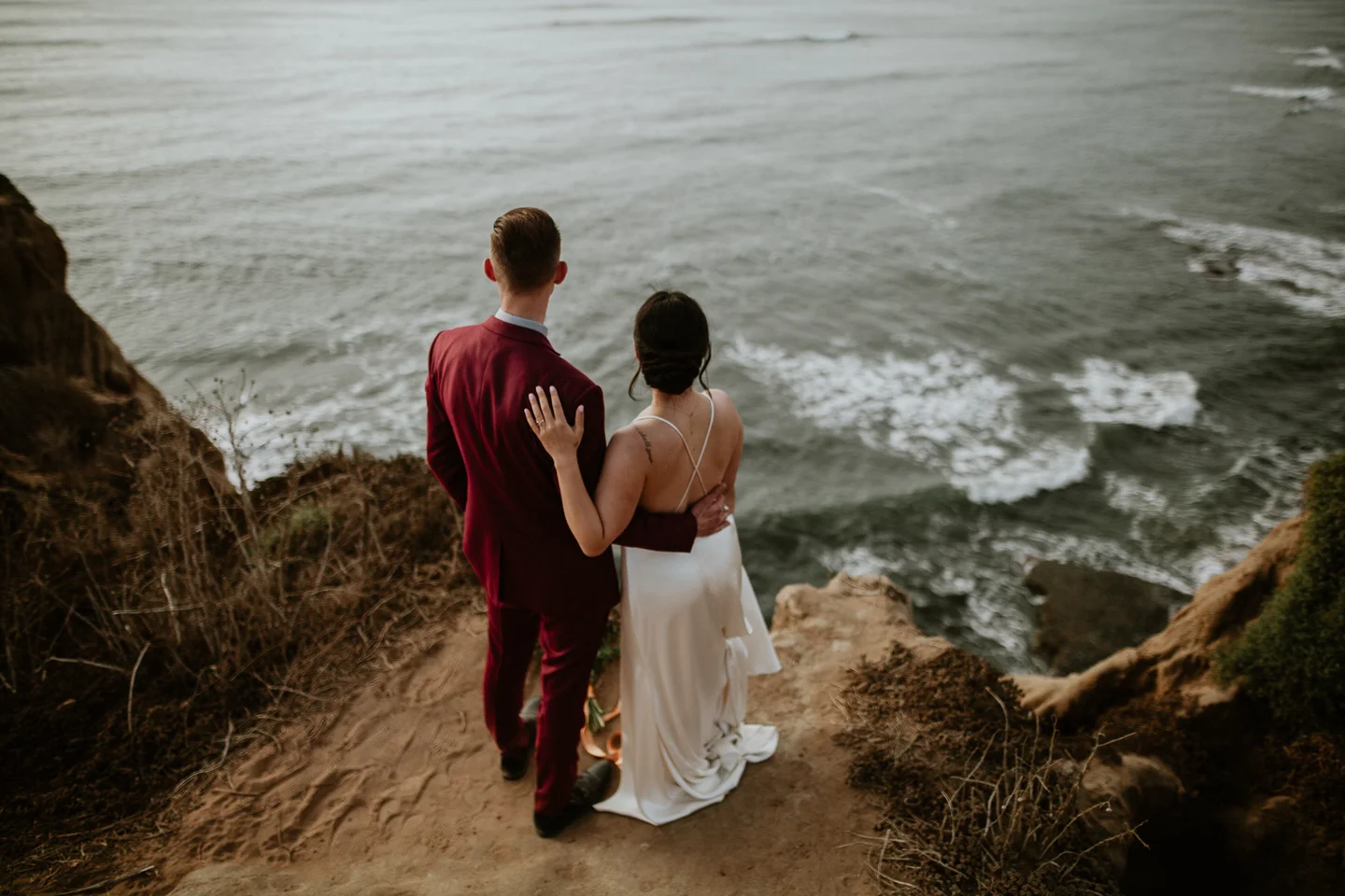 cliffside wedding