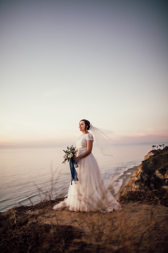 San diego cliff elopement