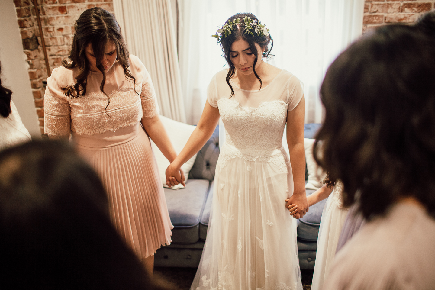 bride praying