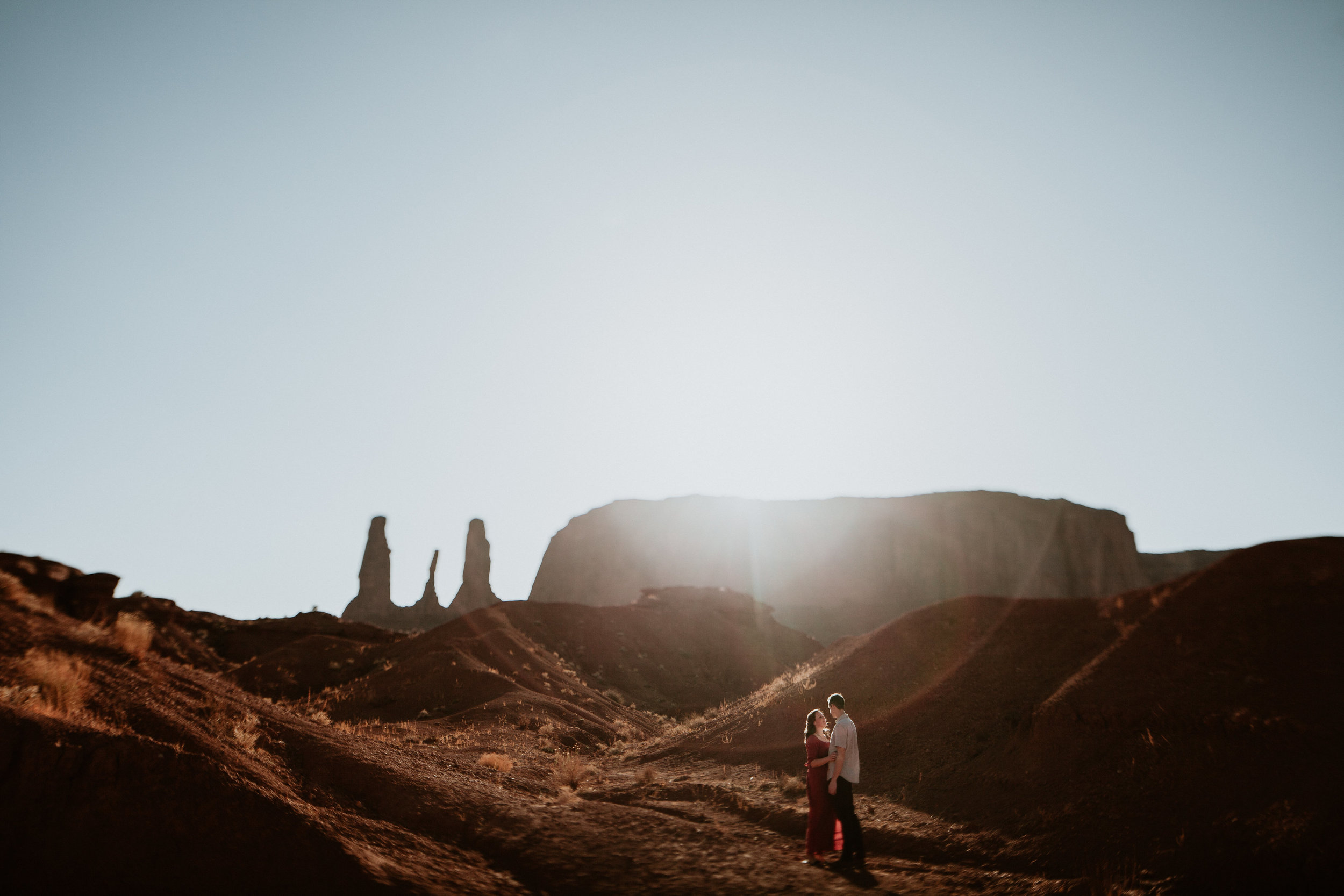 Monument valley engagement photography