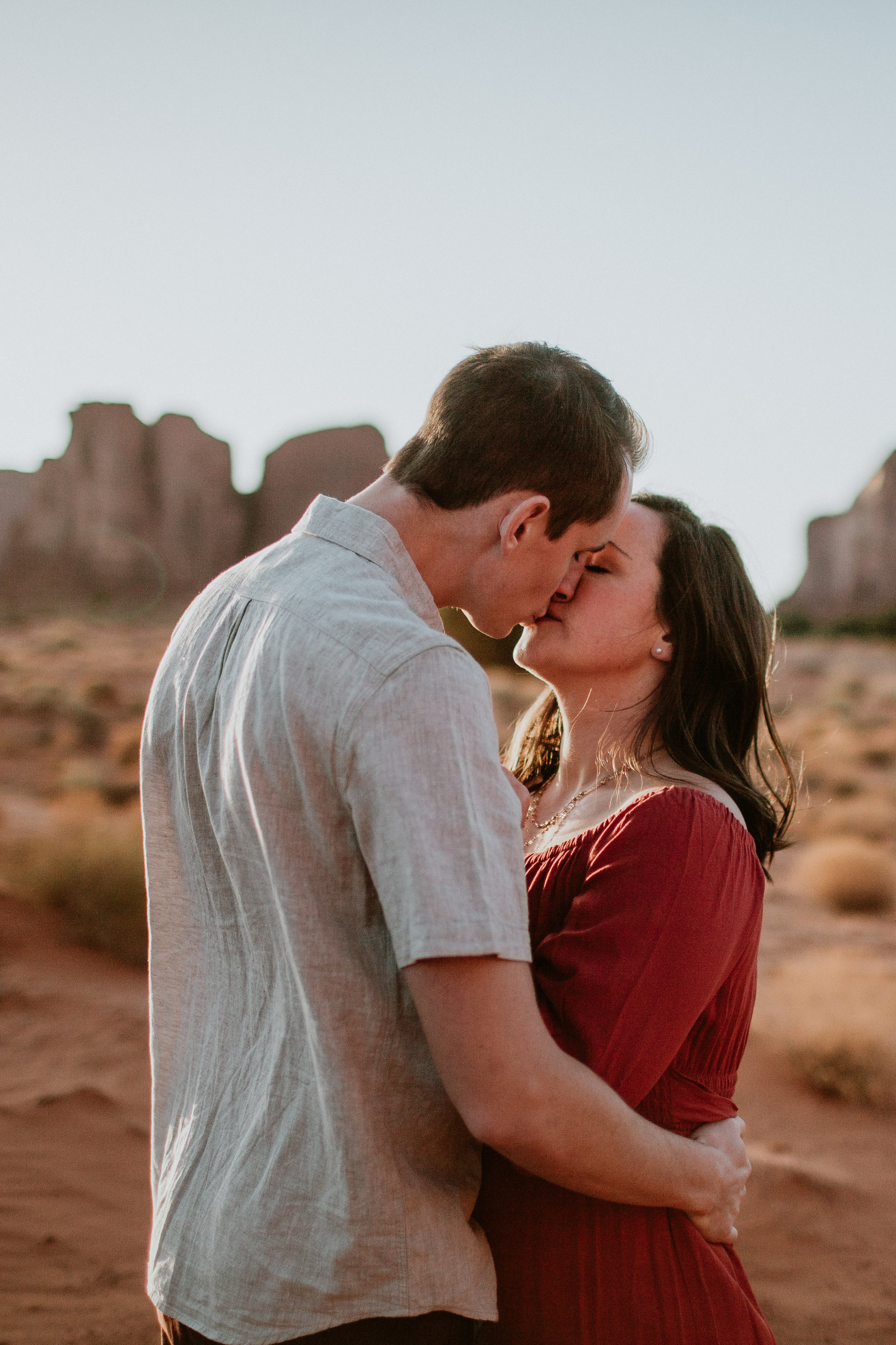 Monument valley engagement photography