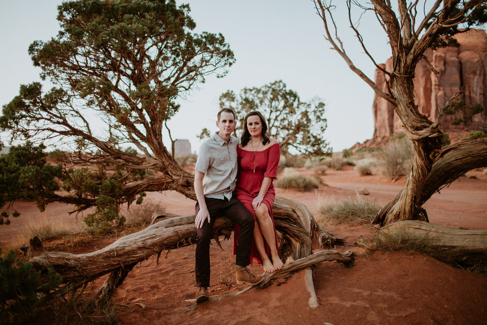 Monument valley engagement photography