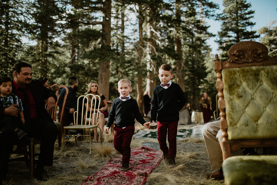 Mammoth lakes wedding ceremony   