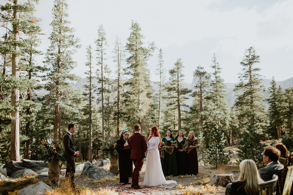 mammoth lakes wedding ceremony