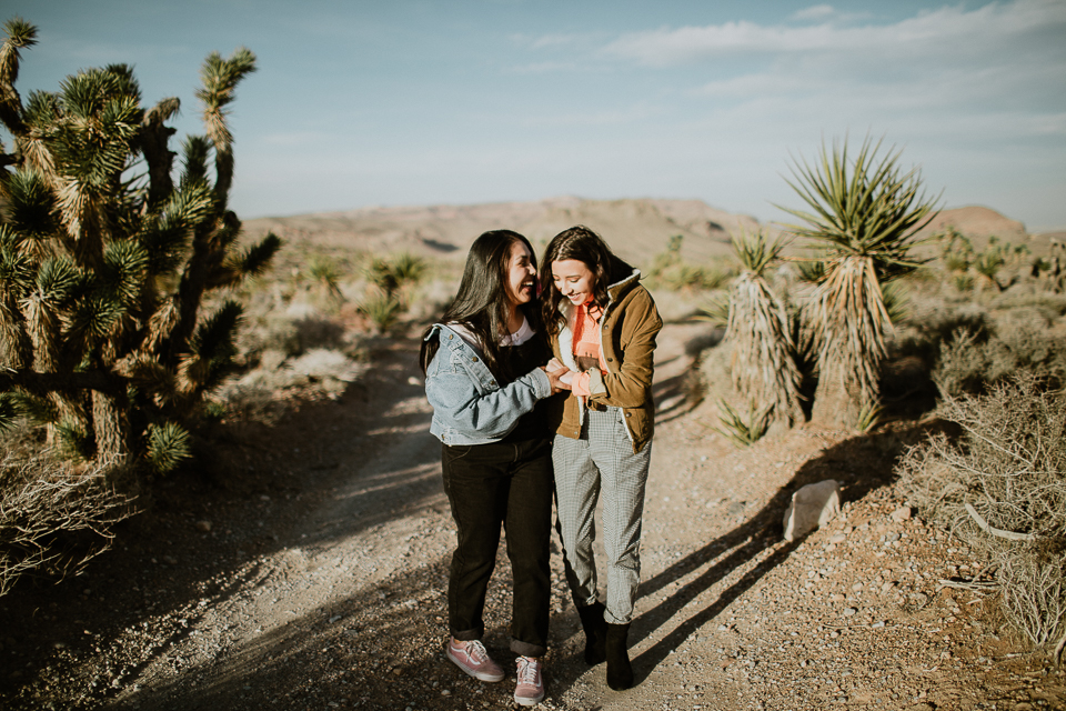 styled same sex engagement session