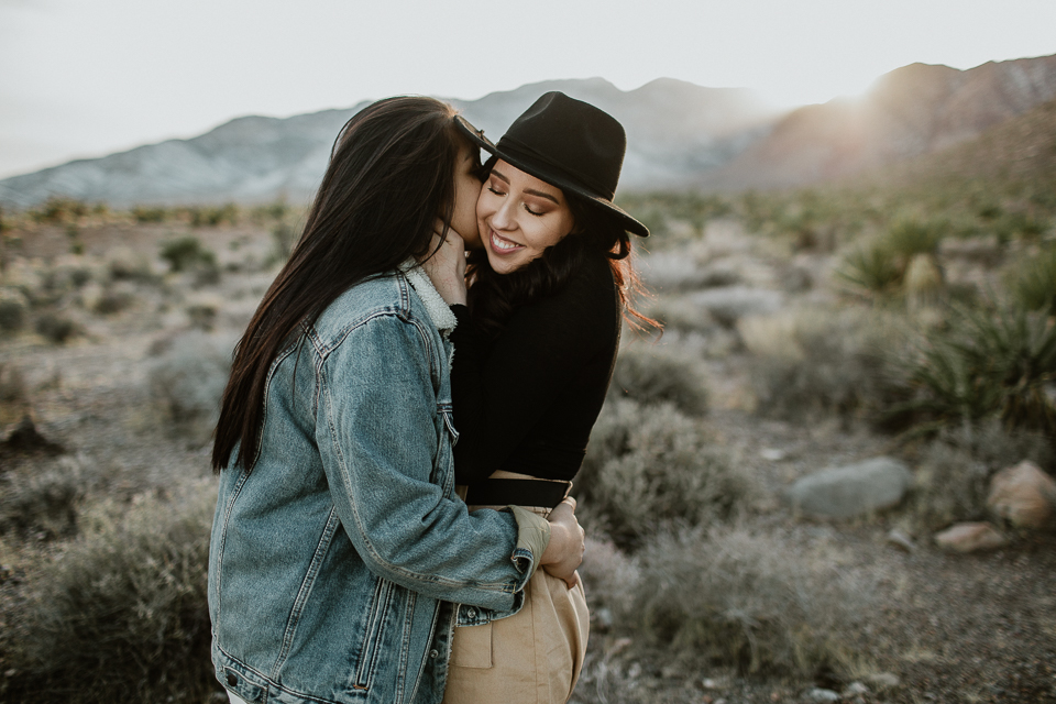 beautiful lesbian engagement session