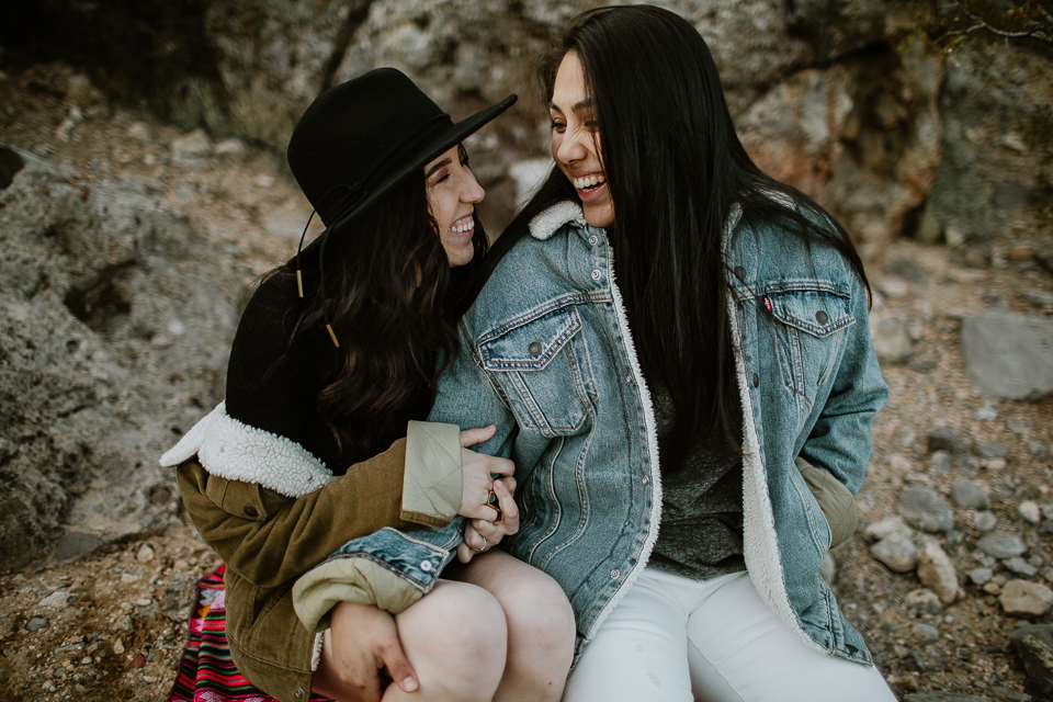 las vegas desert engagement session