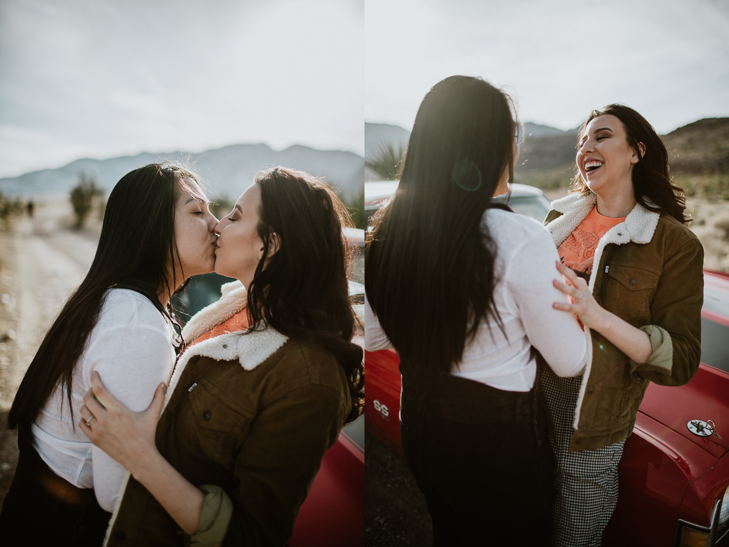 same sex engagement session