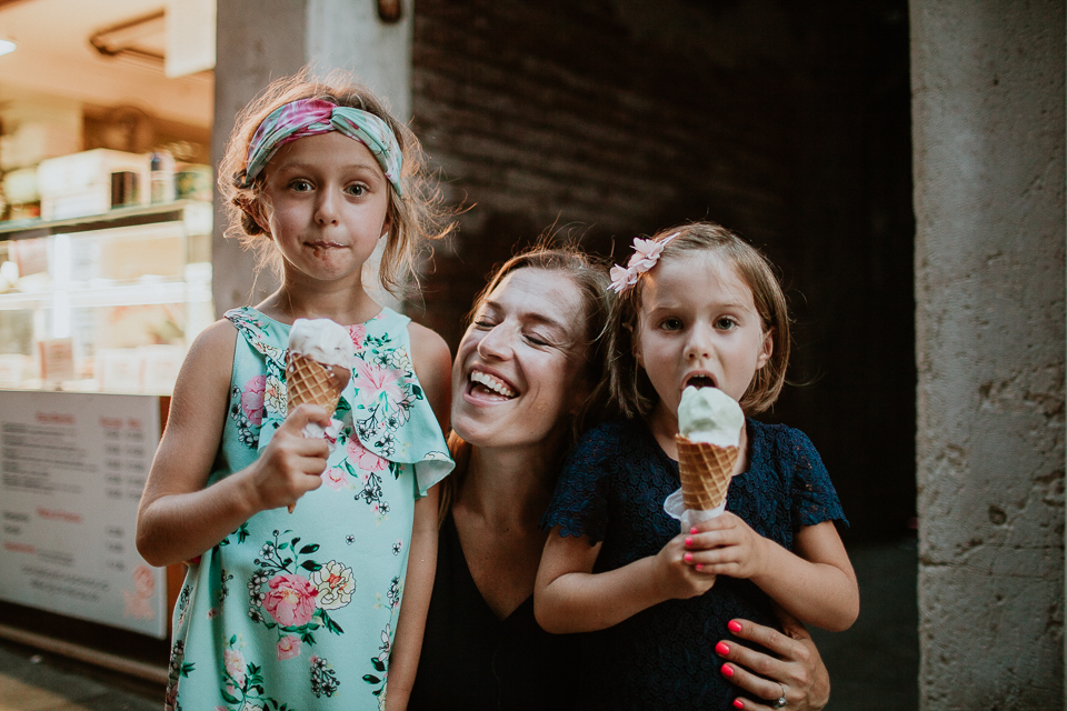 family photos ice cream 