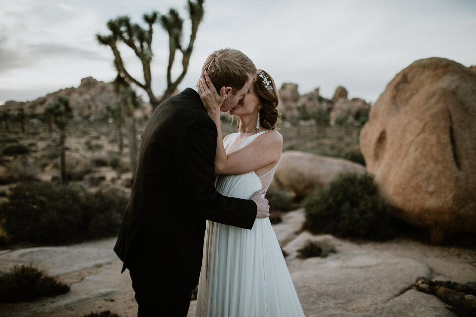 intimate joshua tree elopement