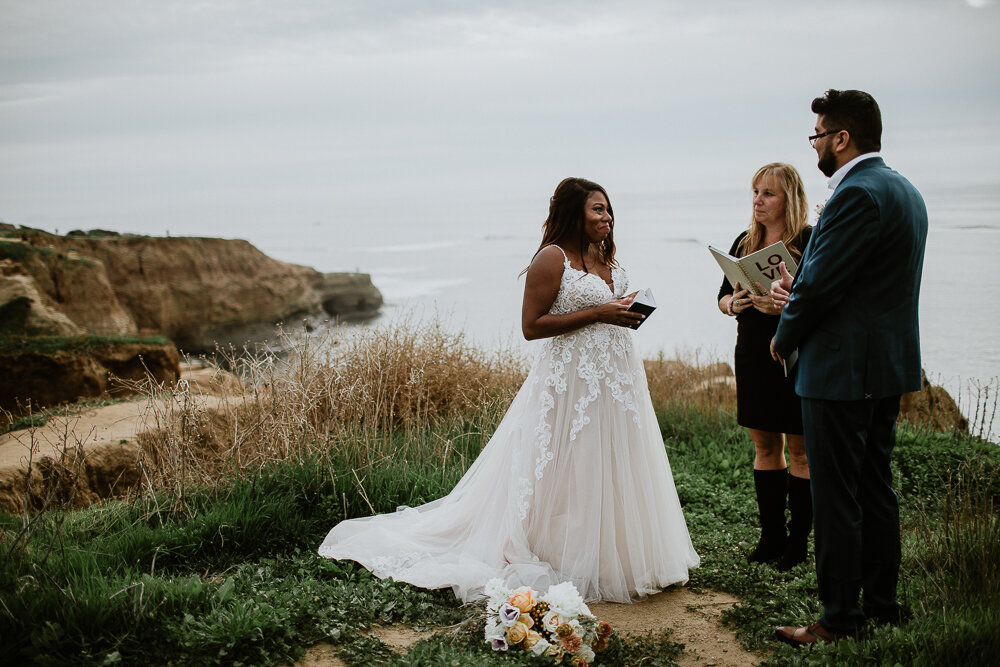 San Diego Sunset Cliffs Elopement  