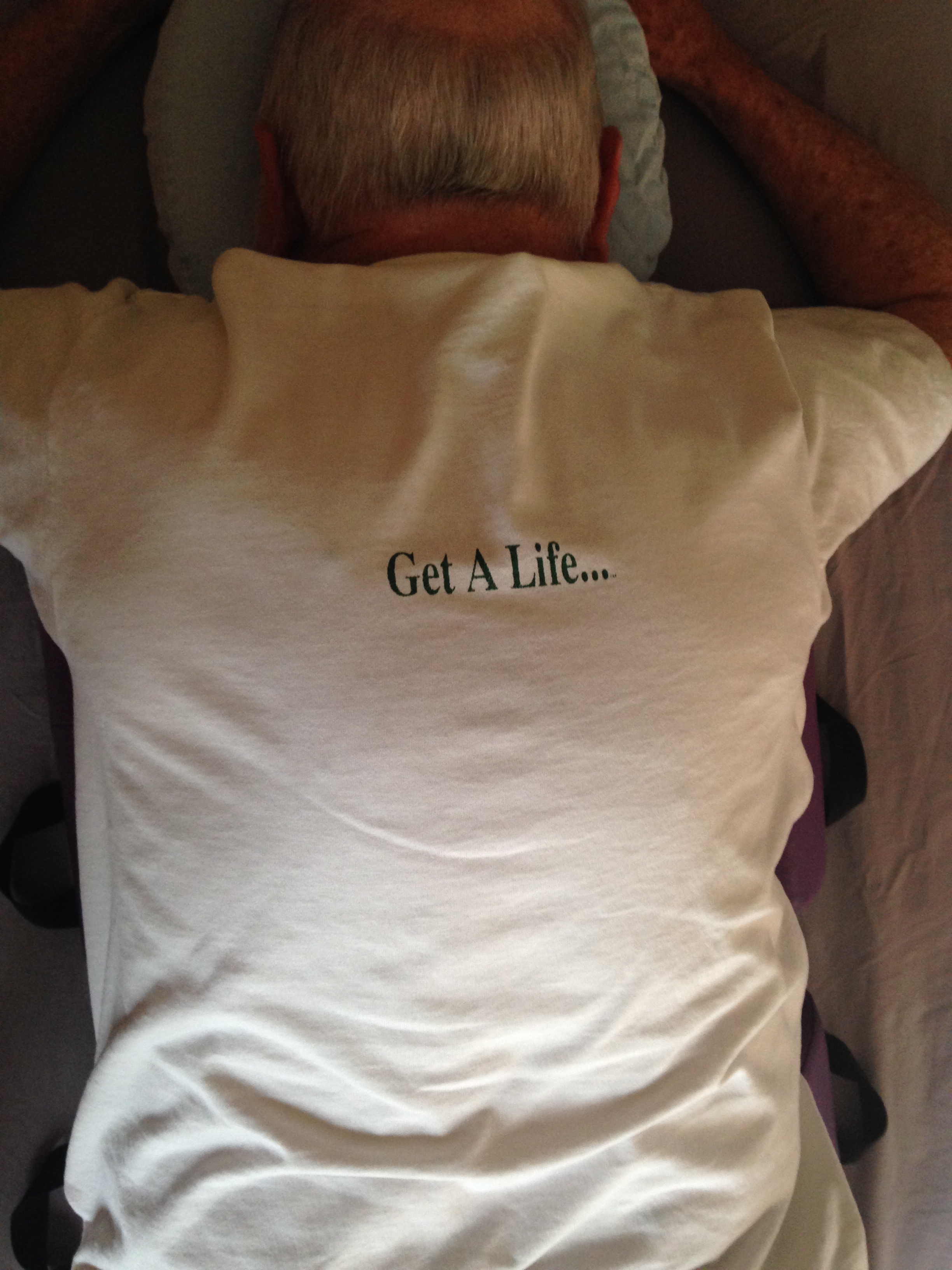  "From the backs of t-shirt s..."