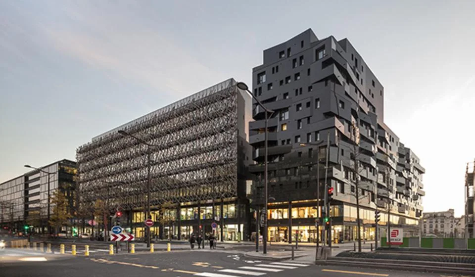 Habitação para locação social na renovação "Paris Rive Gauche", França