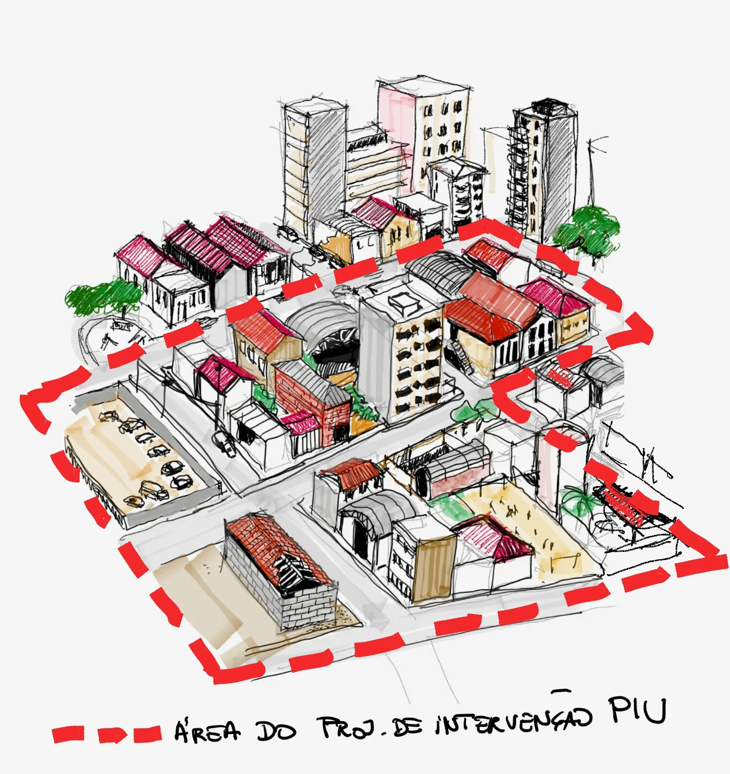 Definição da área do PIU