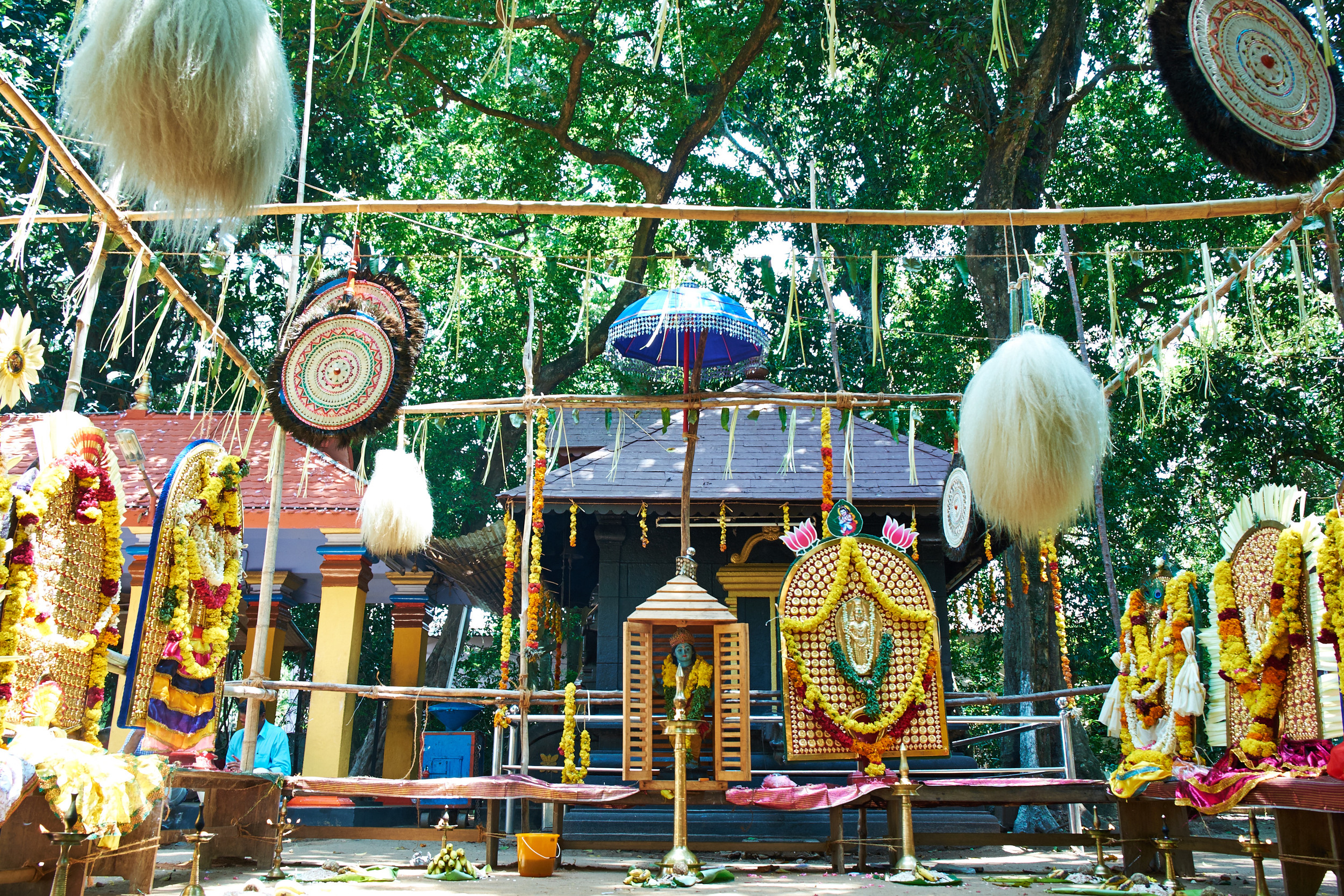 Assembly of gods, Asramam, Kollam.