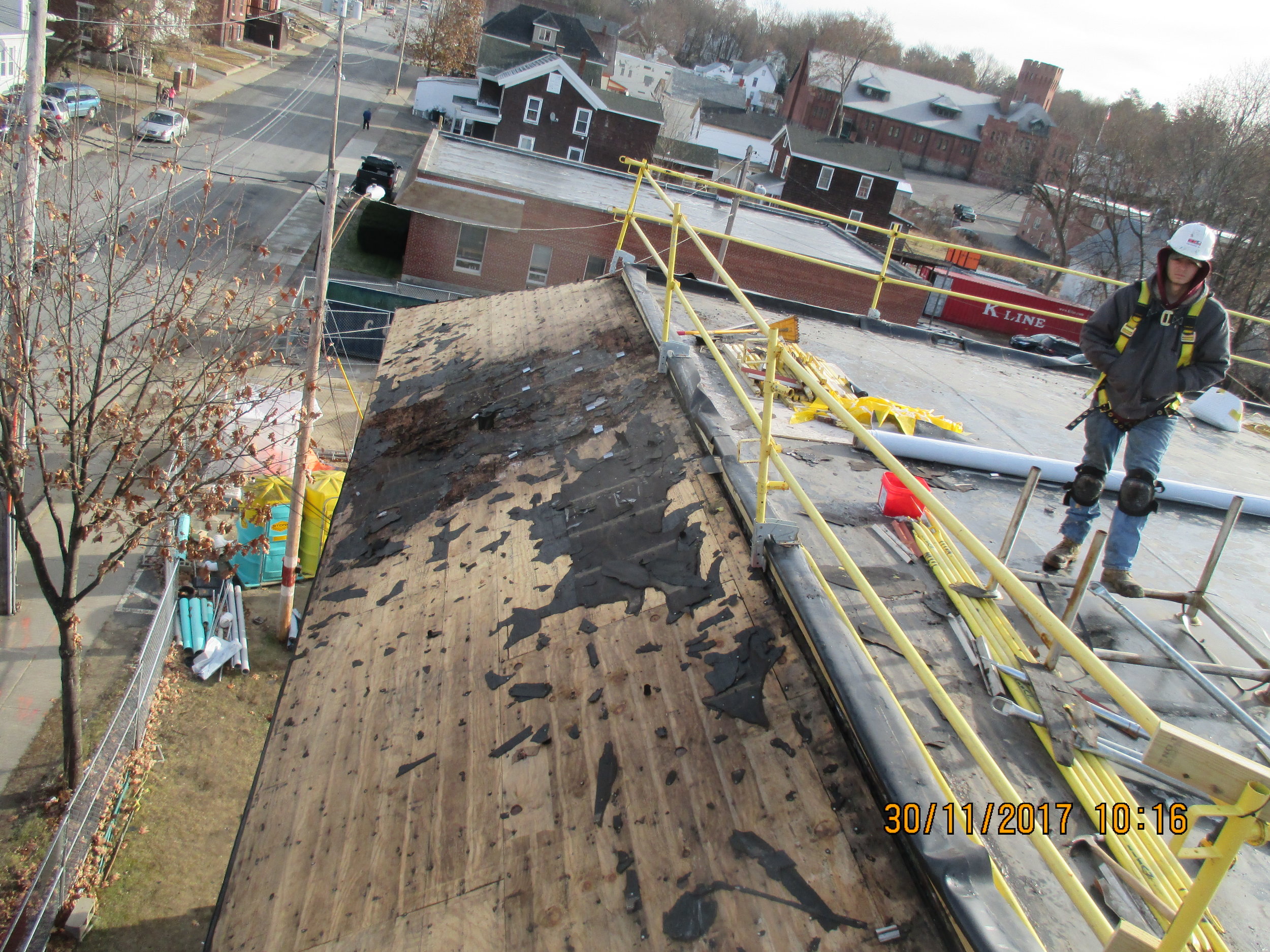 Removing old roof