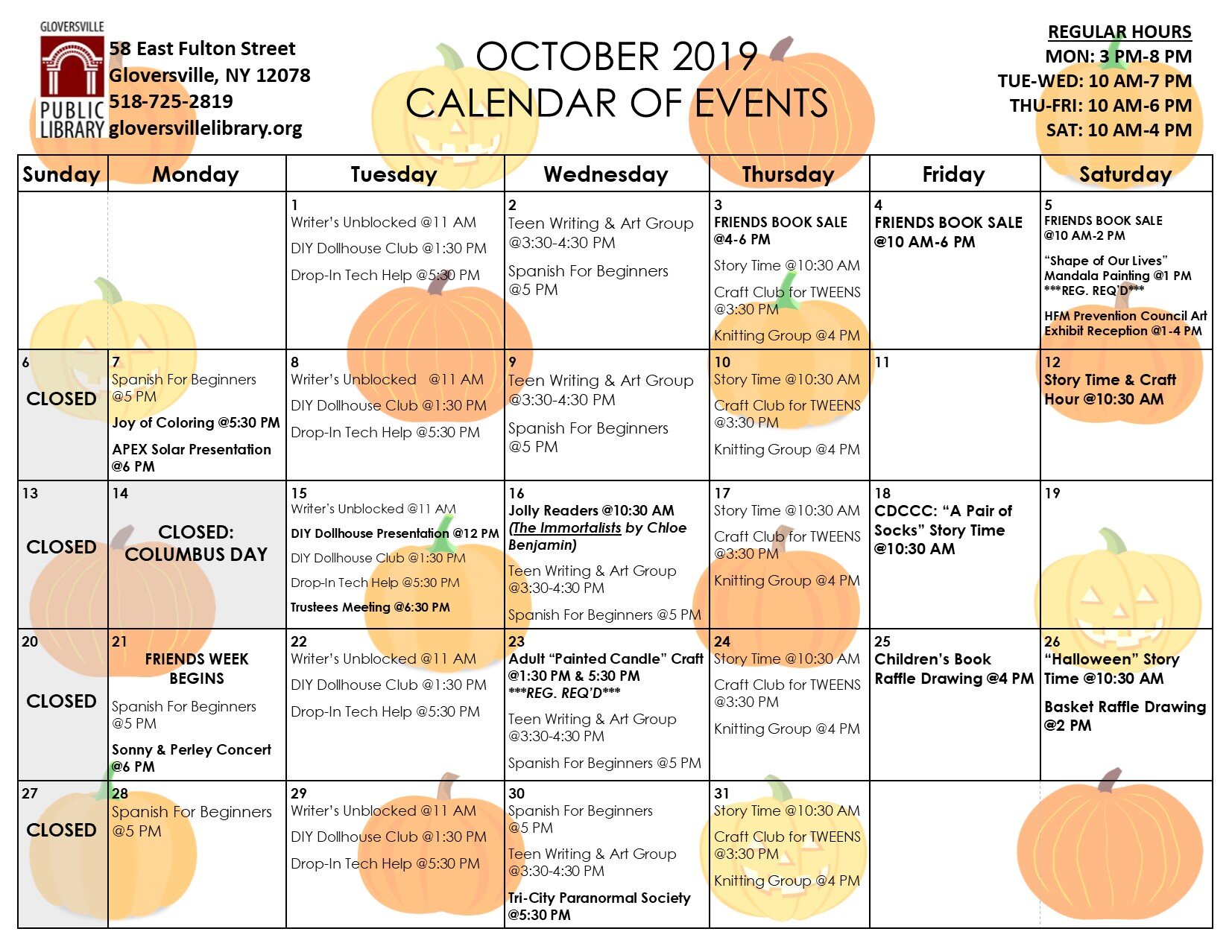 To print a copy of the calendar, click here .