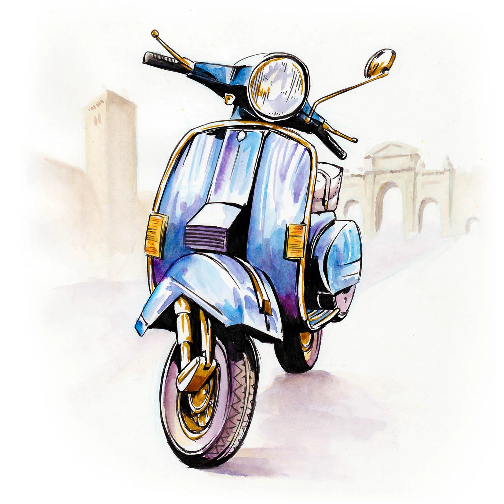 Vespa Azzurro