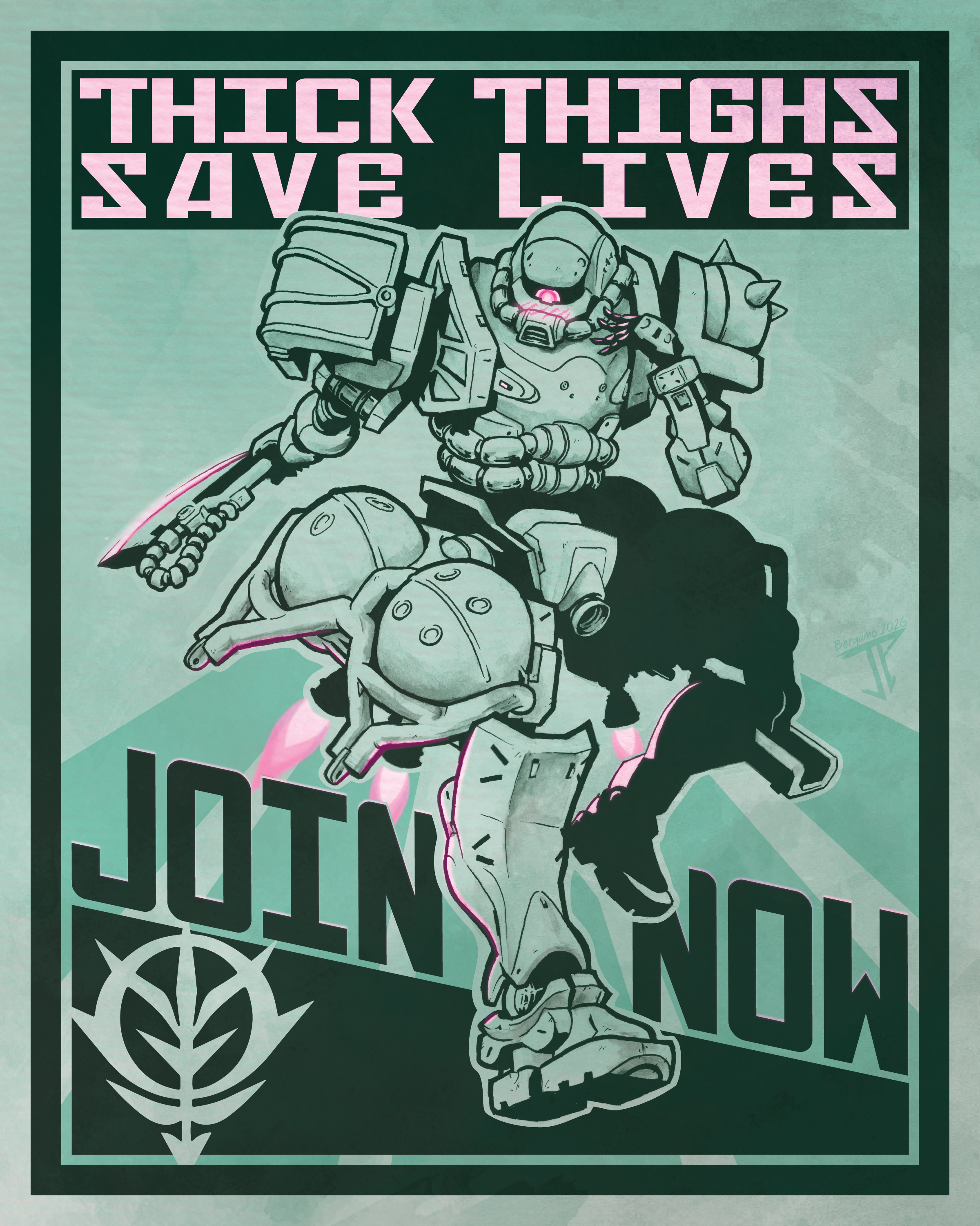 Thick Thighs Save Lives - Poster