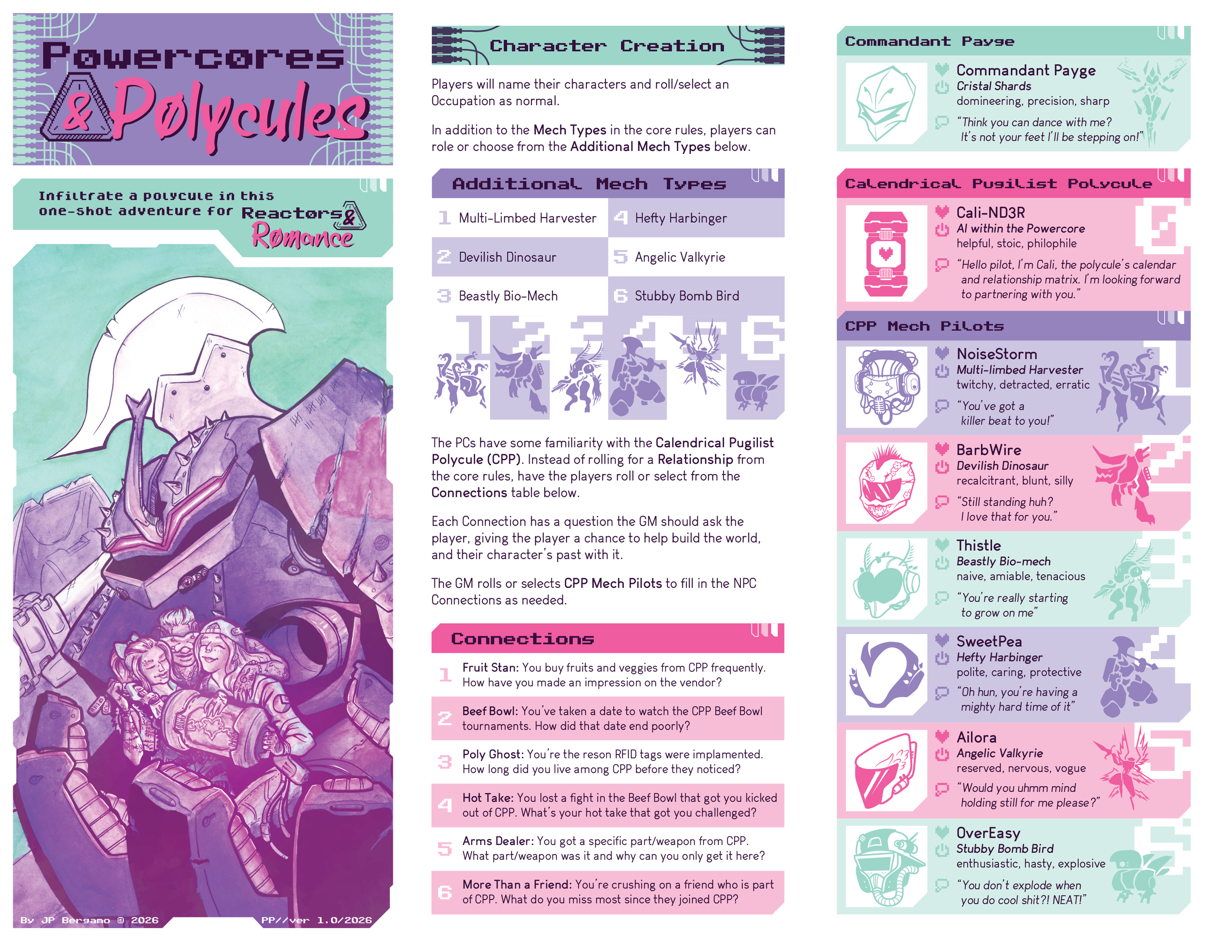 Powercores & Polycules - TTRPG Adventure