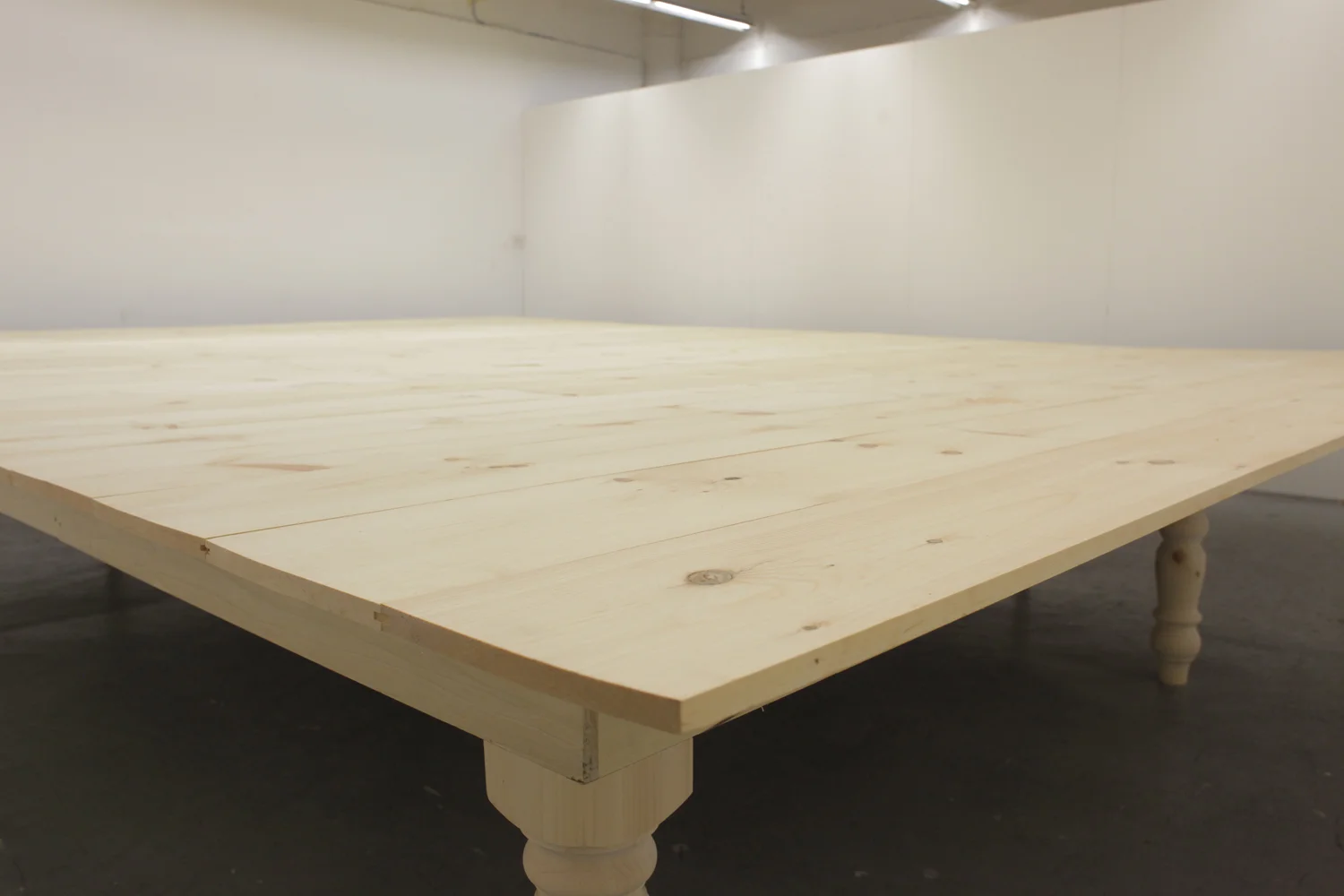 The World is Flat . 16' x 20' x 29" tall. Table comes to within 18" of the wall on all sides. 2012.