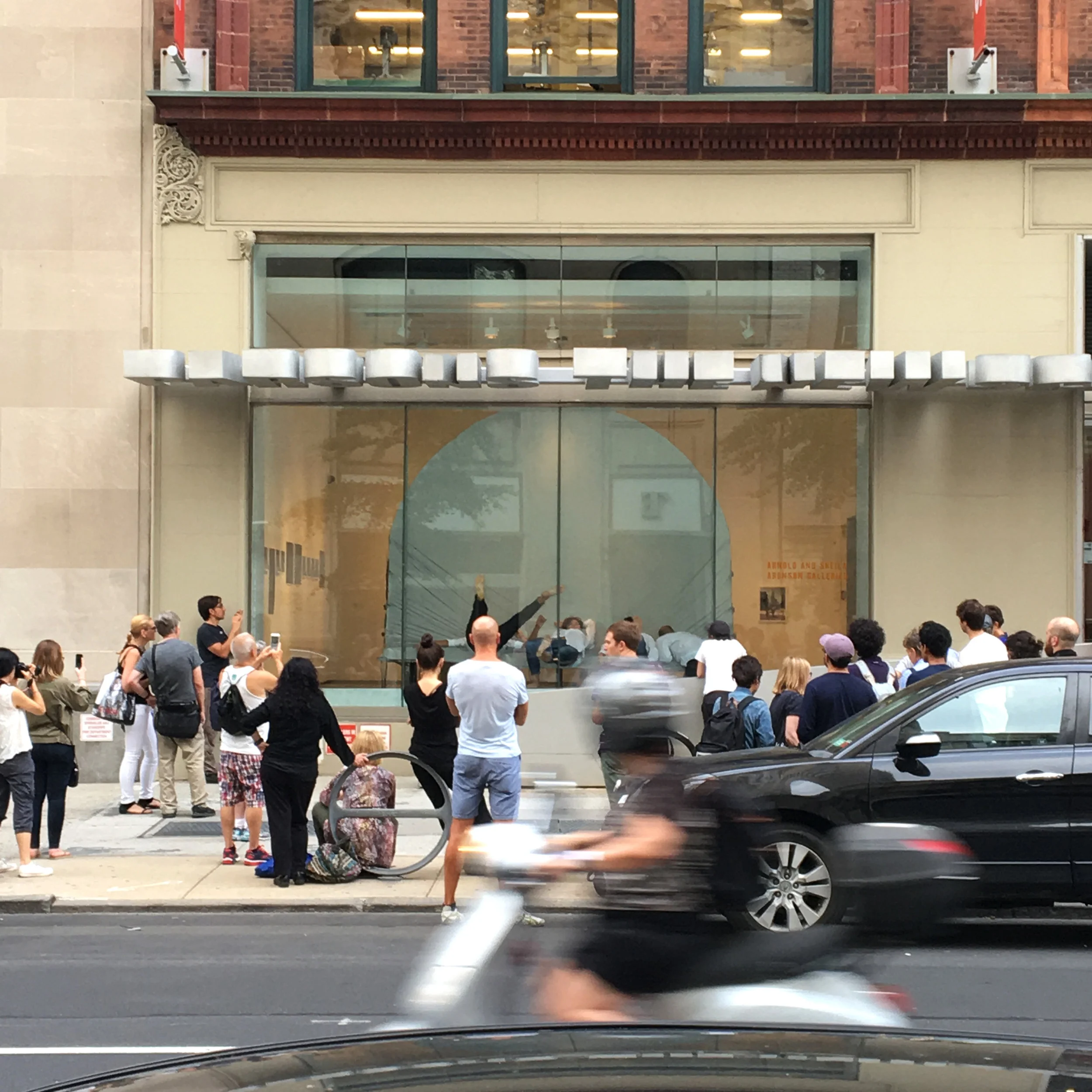  Still image from  unfold into , 2016, a performance with and by Dages Juvelier Keates,&nbsp;Amelie Gaulier Brody, Rain Saukas, and Alexis Steeves. Sound: Joshua Dumas. Material consultant: Kerry Downey.  Dages Juvelier Keates will perform in tandem 