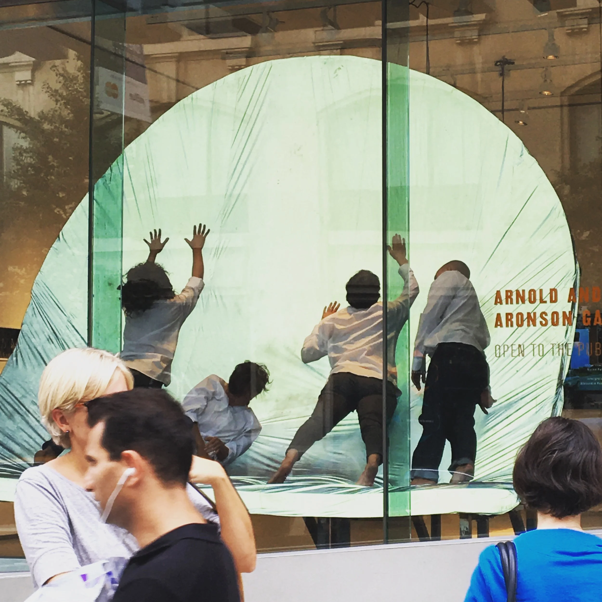  Still image from  unfold into , 2016, a performance with and by Dages Juvelier Keates,&nbsp;Amelie Gaulier Brody, Rain Saukas, and Alexis Steeves. Sound: Joshua Dumas. Material consultant: Kerry Downey.  Dages Juvelier Keates will perform in tandem 