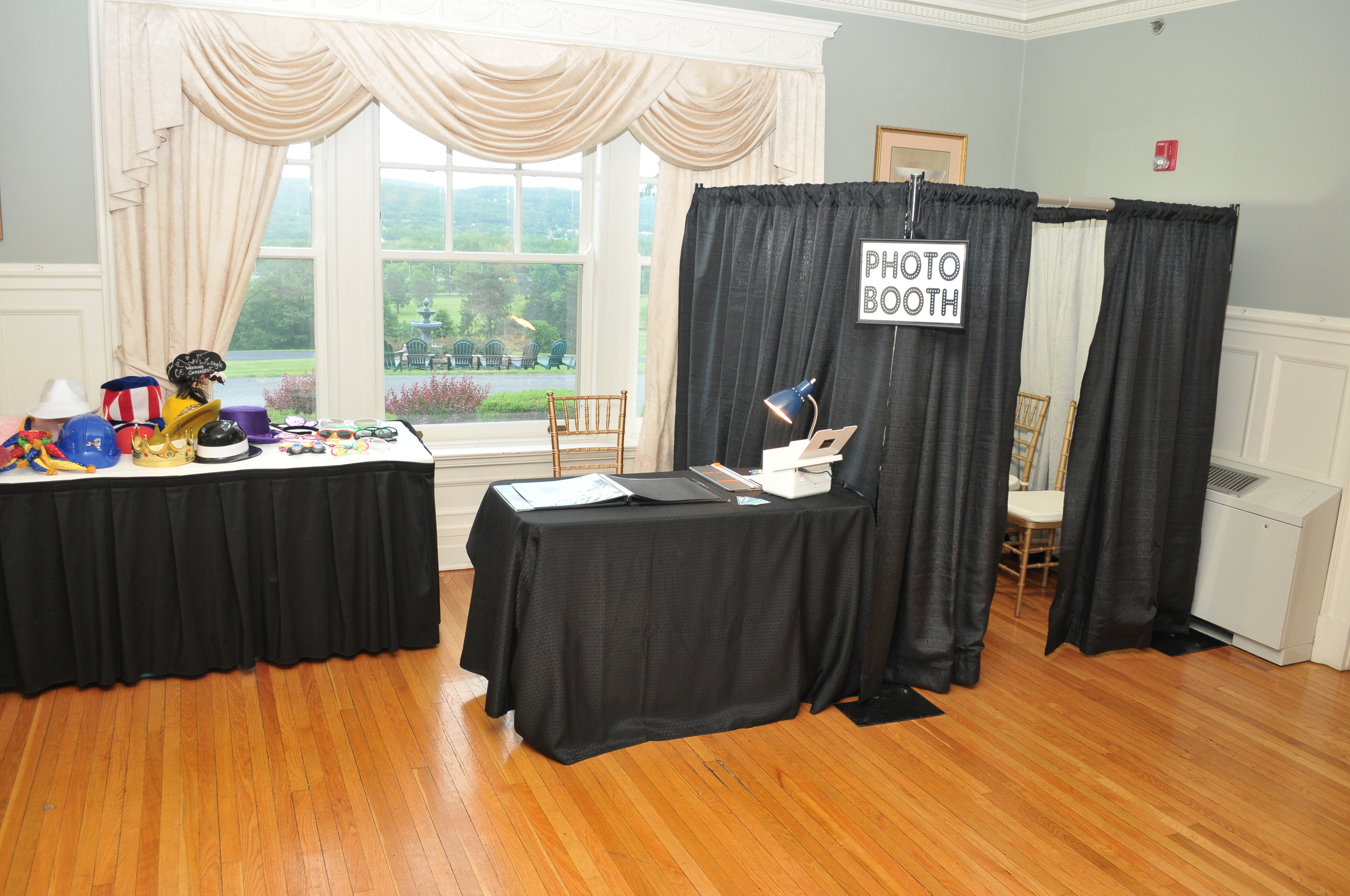  Our Booth ready for a reception at Traditions at the Glen 
