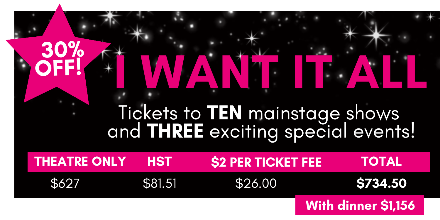 Last day to book an I Want it All Package is the end of Raised on Songs &amp; Stories - May 12