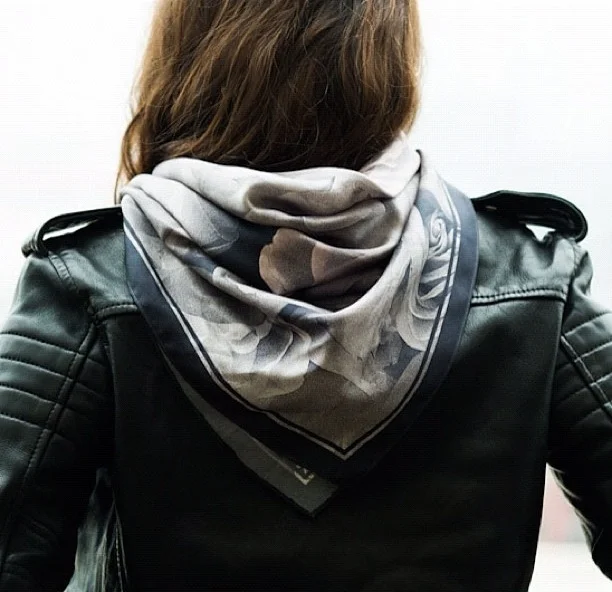 Leather and scarves