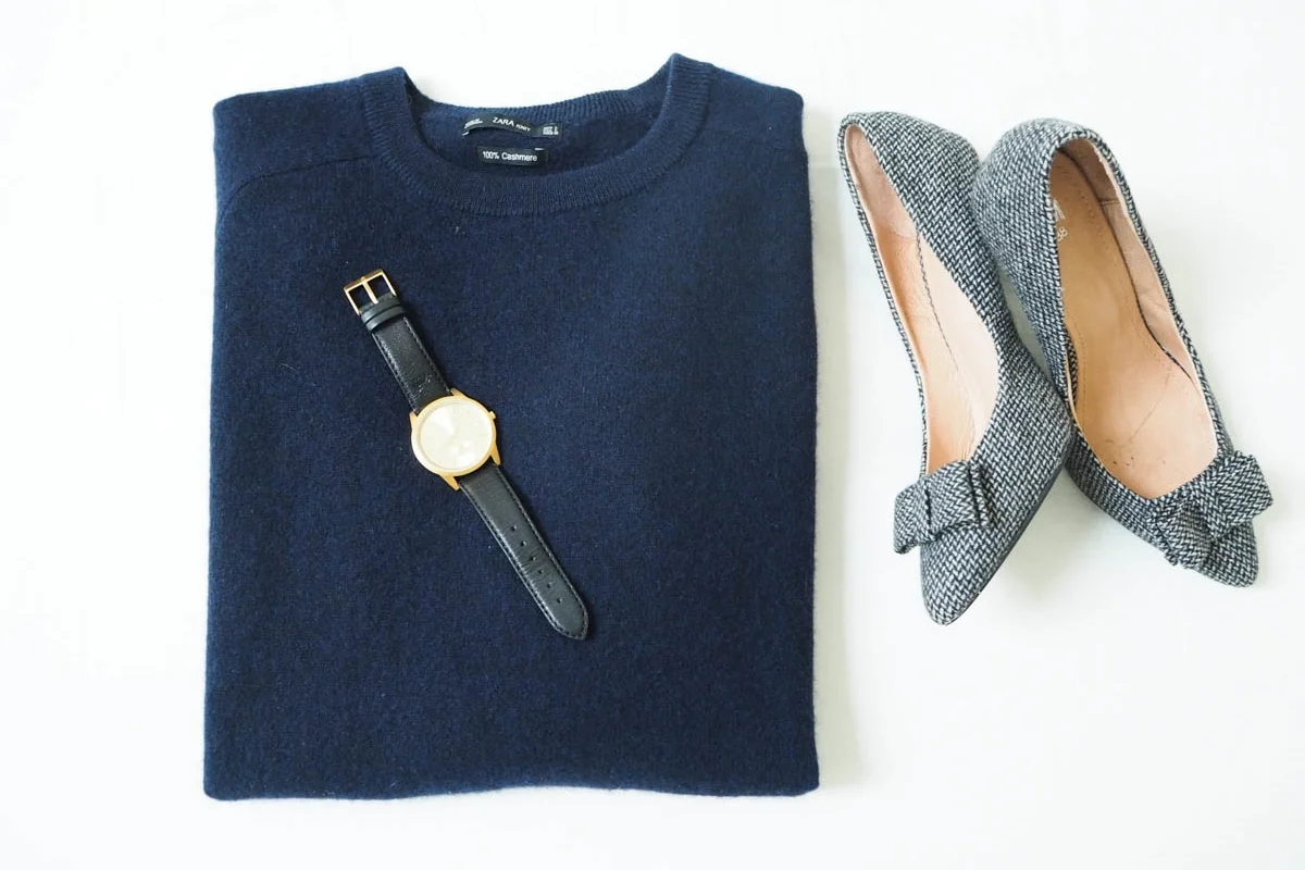 Blue Cashmere Sweater