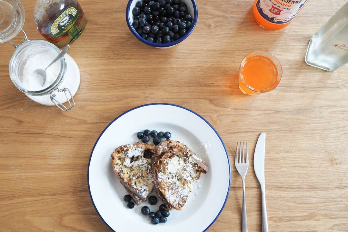 Nutella stuffed toast