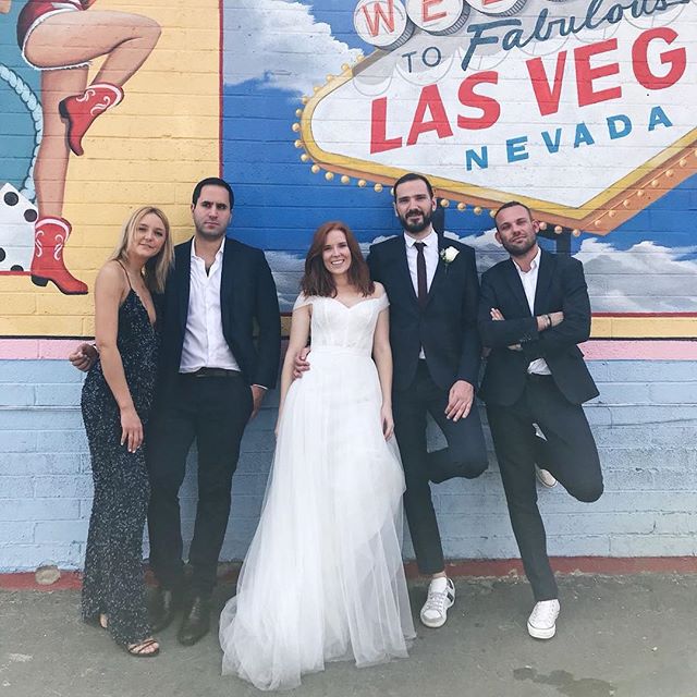 The best crew a bride &amp; groom could want ❤️ See you in 10 years in Vegas for the vow renewals.