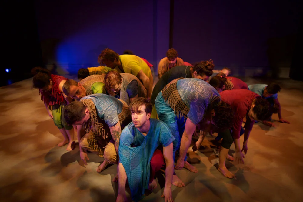 Babel co-created by: Jeremy Williams, WT McRae and the Company of Babel Produced by: Convergences Theatre Collective Off-Broadway at the 14th Street Y, 2017, Directors : Jeremy Williams & WT McRae, Composers : Julie Zhu & Robert Fleitz, Lighting Designer : Jay Ryan, Costume Designer : Natalie Loveland, Sound Designer : WT McRae, Photographer : Lloyd Mulvey