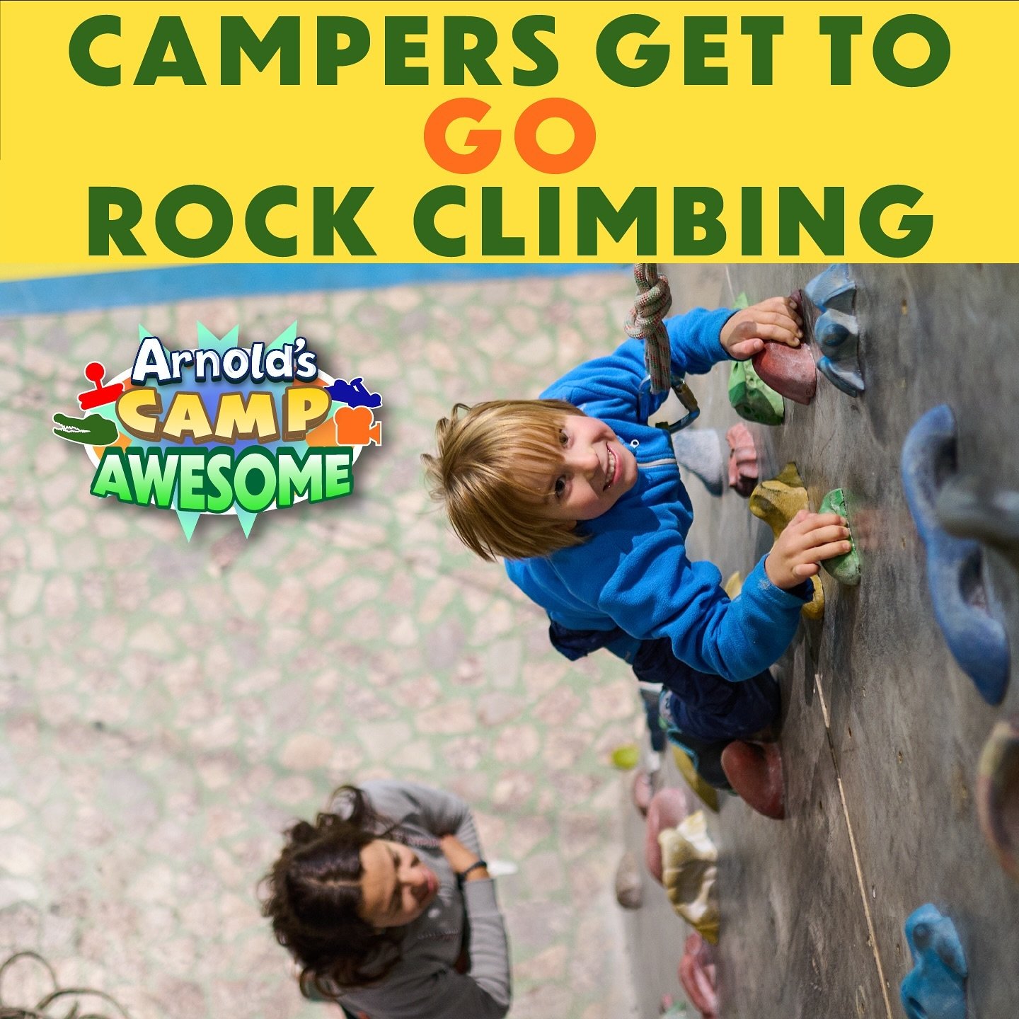 Campers Scale new heights indoors at Arnold&rsquo;s Camp Awesome! 🧗&zwj;♂️ 

The ultimate summer camp is here!
Register now at Arnoldsffc.com for Arnold&rsquo;s Camp Awesome! A Summer Camp Jam packed with activities like:

🎳 Bowling
🏎️ Go Karts
🕹