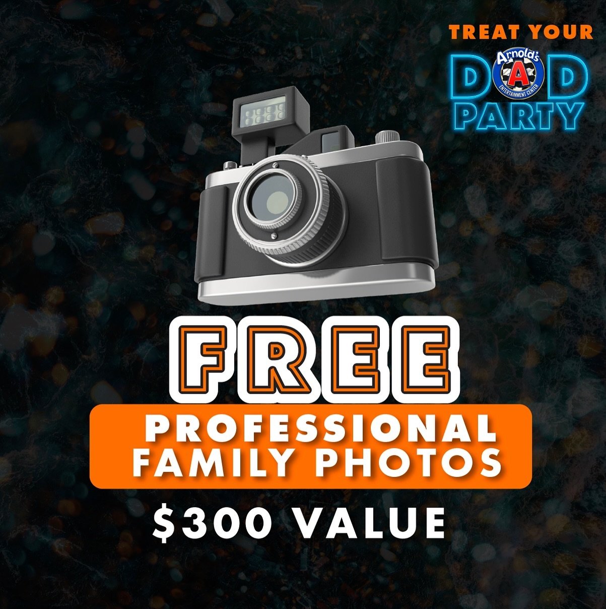 FREE Family Photos! Another great attraction at Arnold&rsquo;s &ldquo;Treat Your Dad&rdquo; Party this Father&rsquo;s Day! Go VIP at ArnoldsFFC.com

#fathersday #familyphotos #photos #free #photosesh