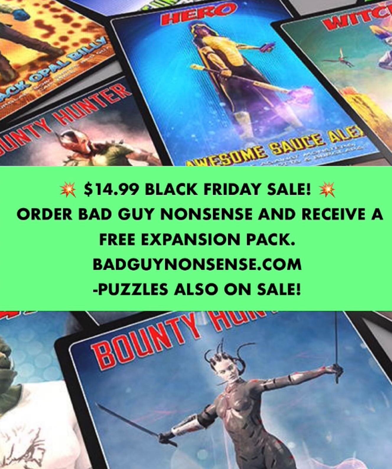 Bad Guy Nonsense is a great Holiday gift and now on sale!🎄 🎅 

#blackfriday #blackfridaysale #cardgame #boardgame #kickstartergames