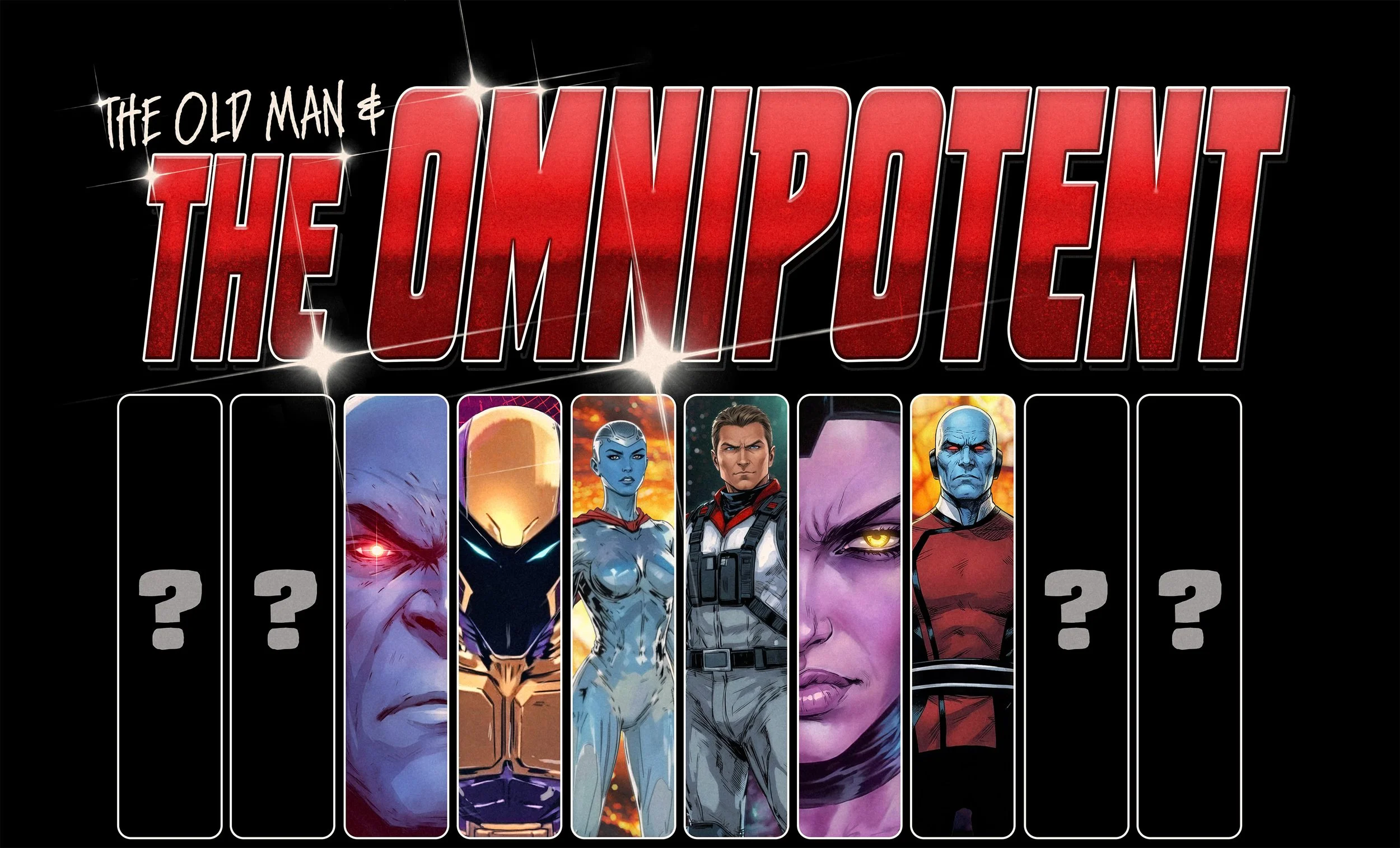 The Old Man & The Omnipotent space opera fantasy comic series splash character reveal